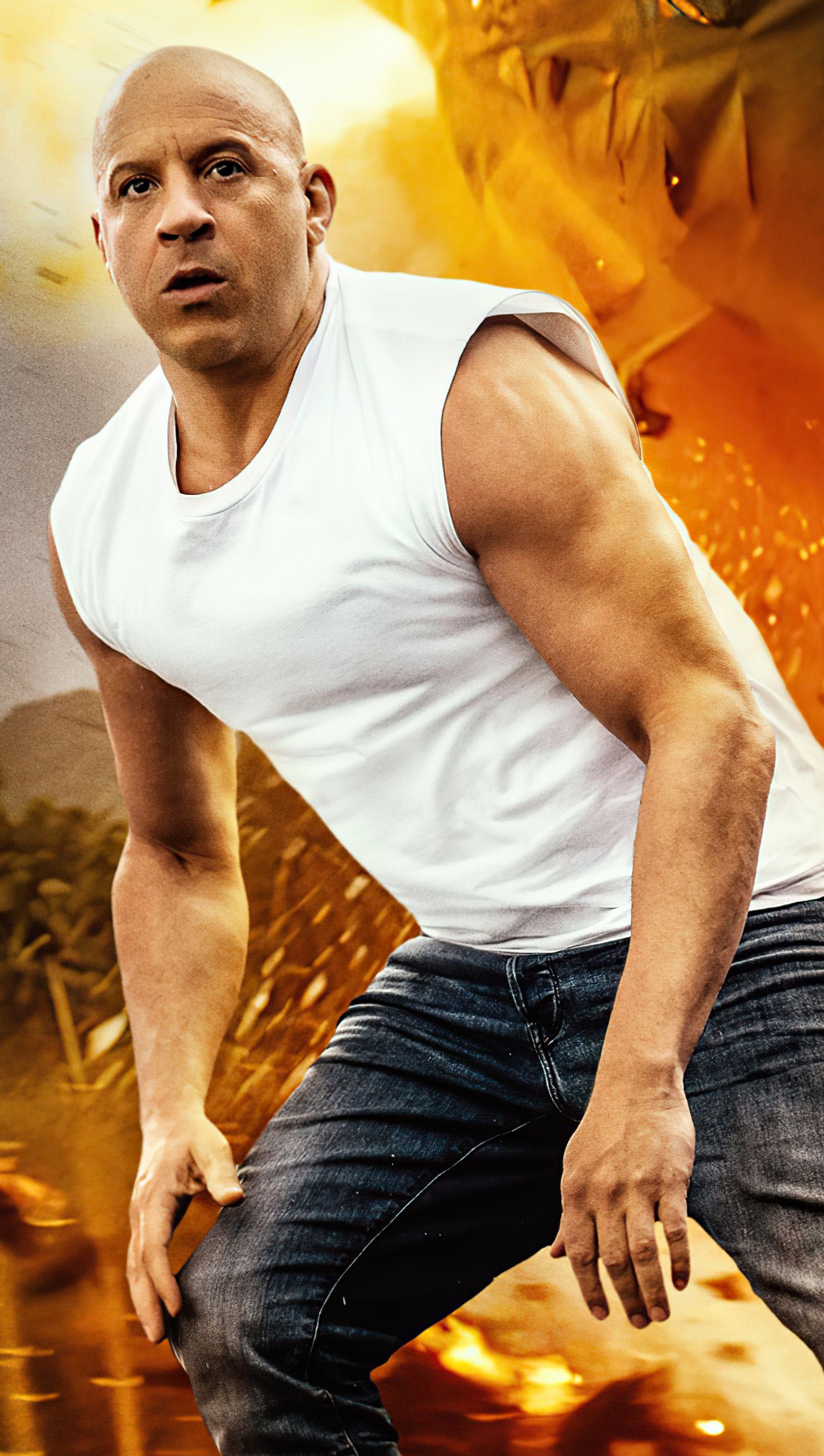 Vin Diesel as Dominic Toretto in Fast and furious 9 2021 Wallpaper 5k Ultra HD