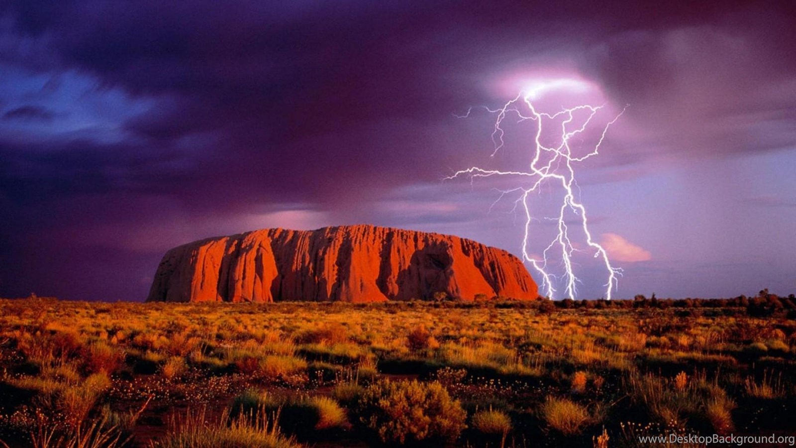 Lightning At Ayers Rock Uluru Australia 1212365 Wallpaper. Desktop Background