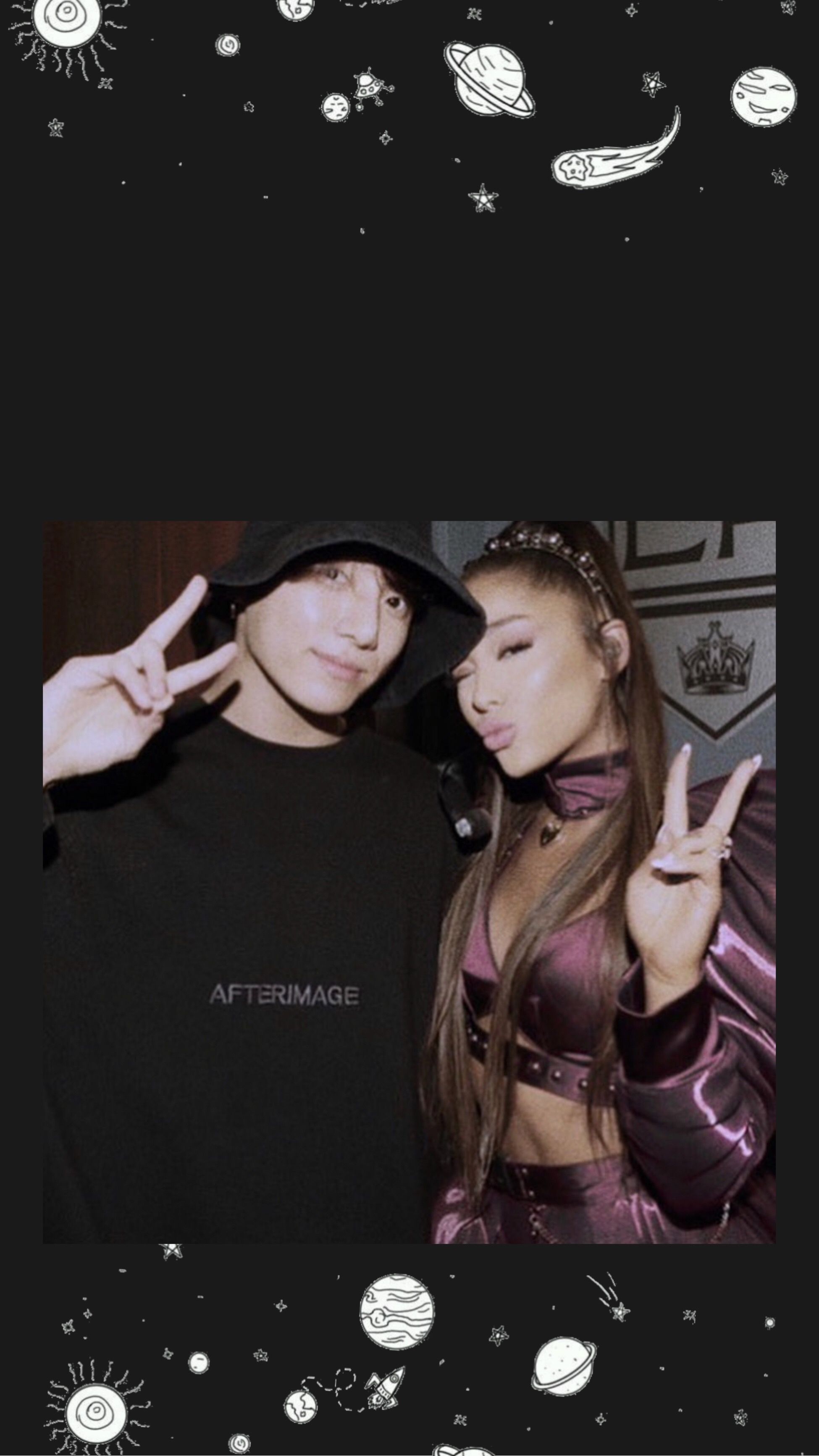 arianagrande #jungkook #bts #lockscreen #wallpaperiphone