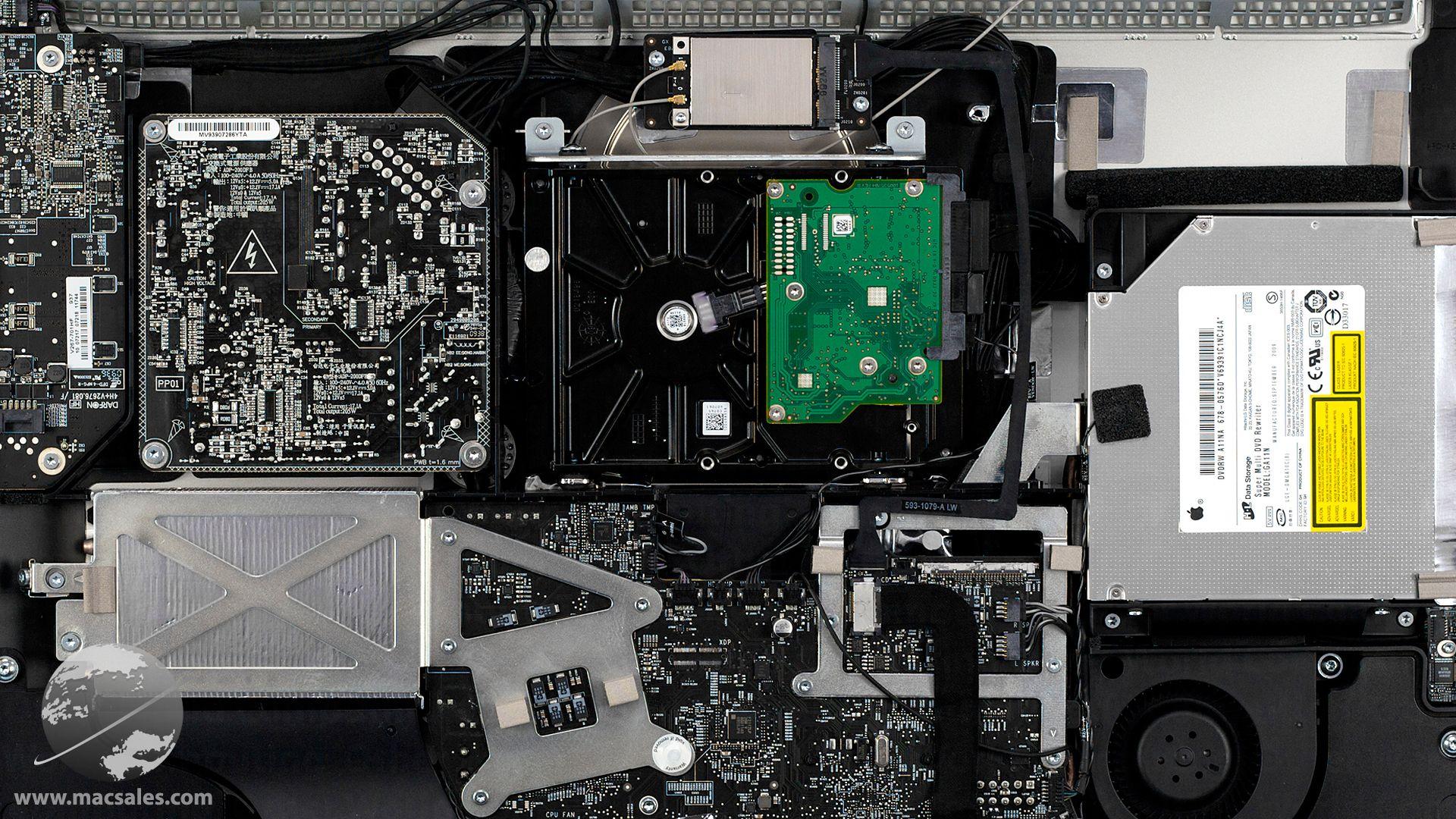 Free iMac inner view desktop background from OWC. Other World