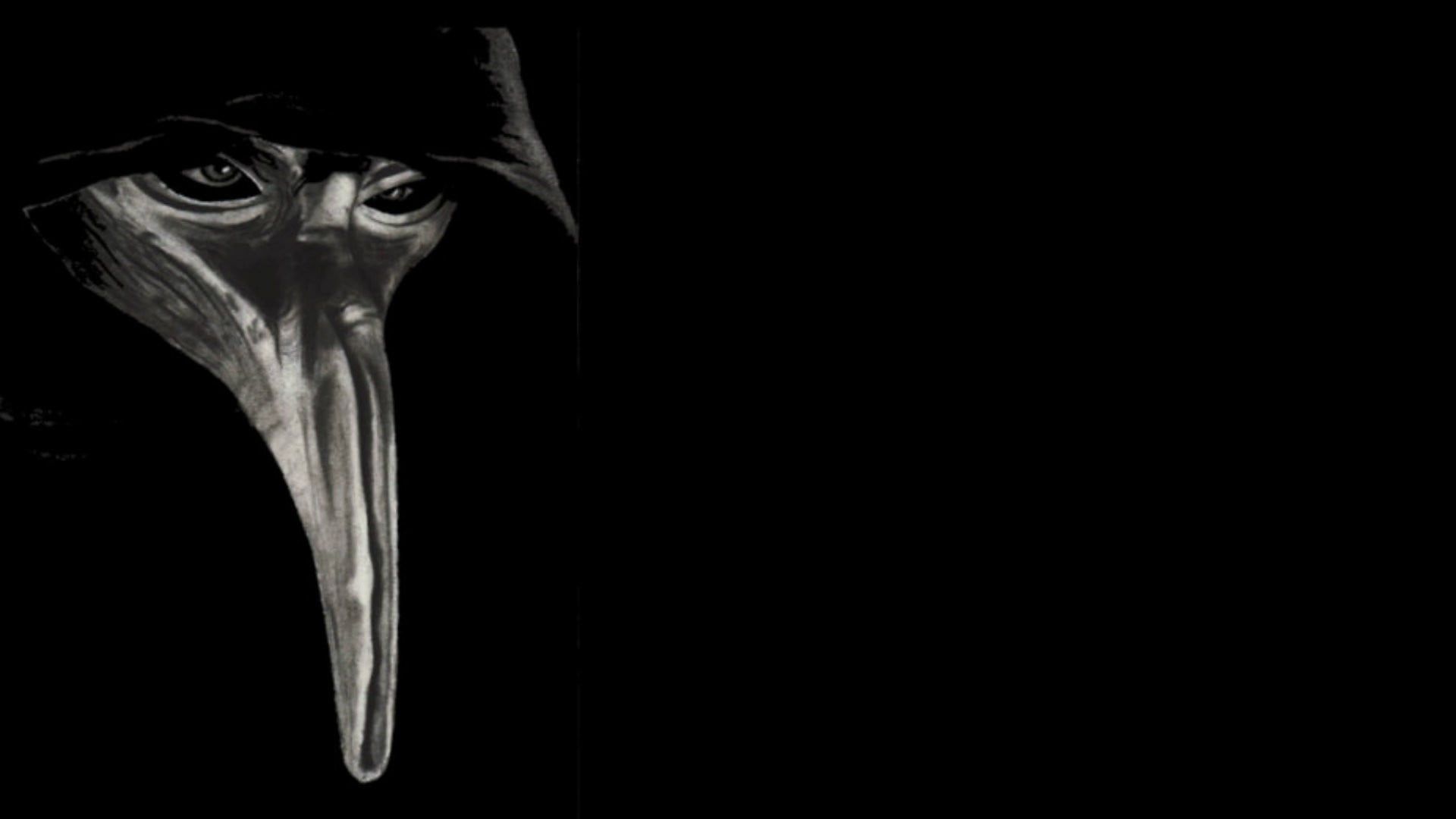 plague doctor mask \ #Scp video games P #wallpaper #hdwallpaper #desktop. Black background, Doctor mask, Plague doctor mask