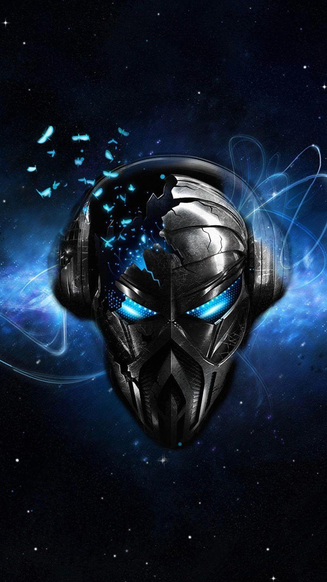 Blue Robot Wallpaper