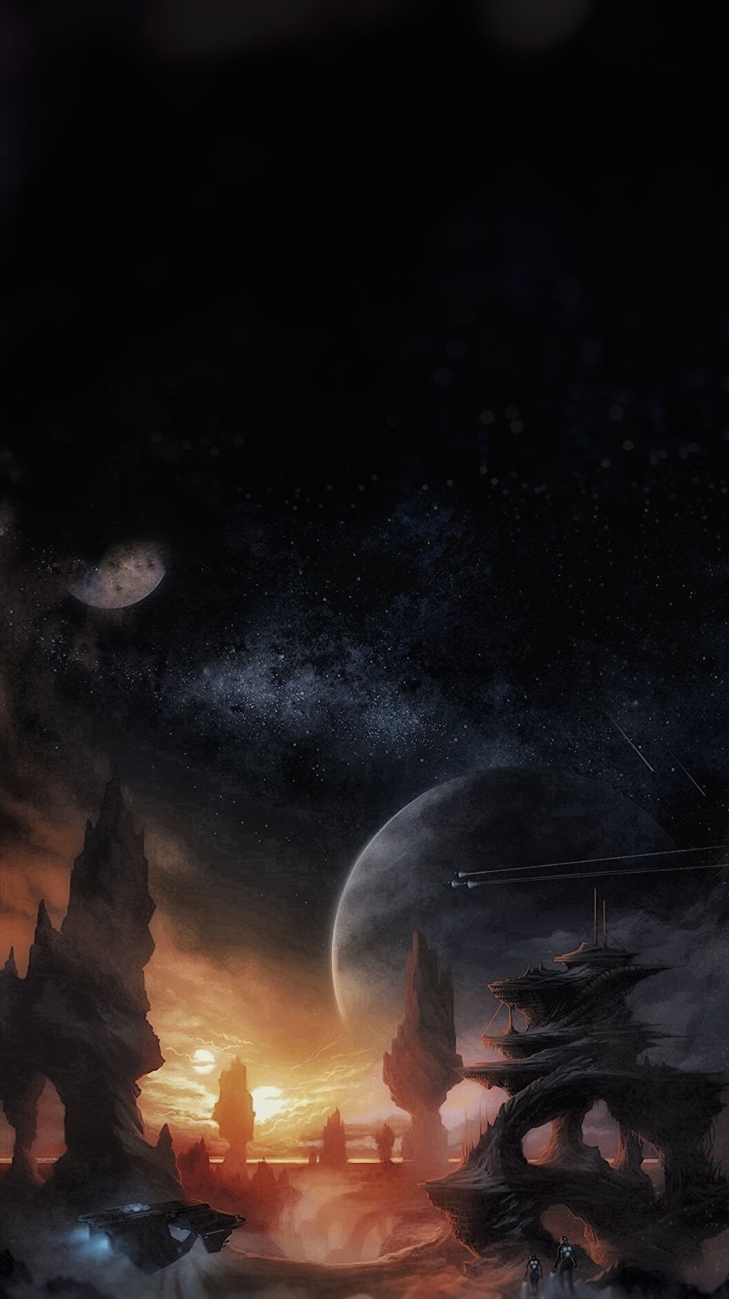 Some Stellaris wallpaper I made for your phones!: Stellaris
