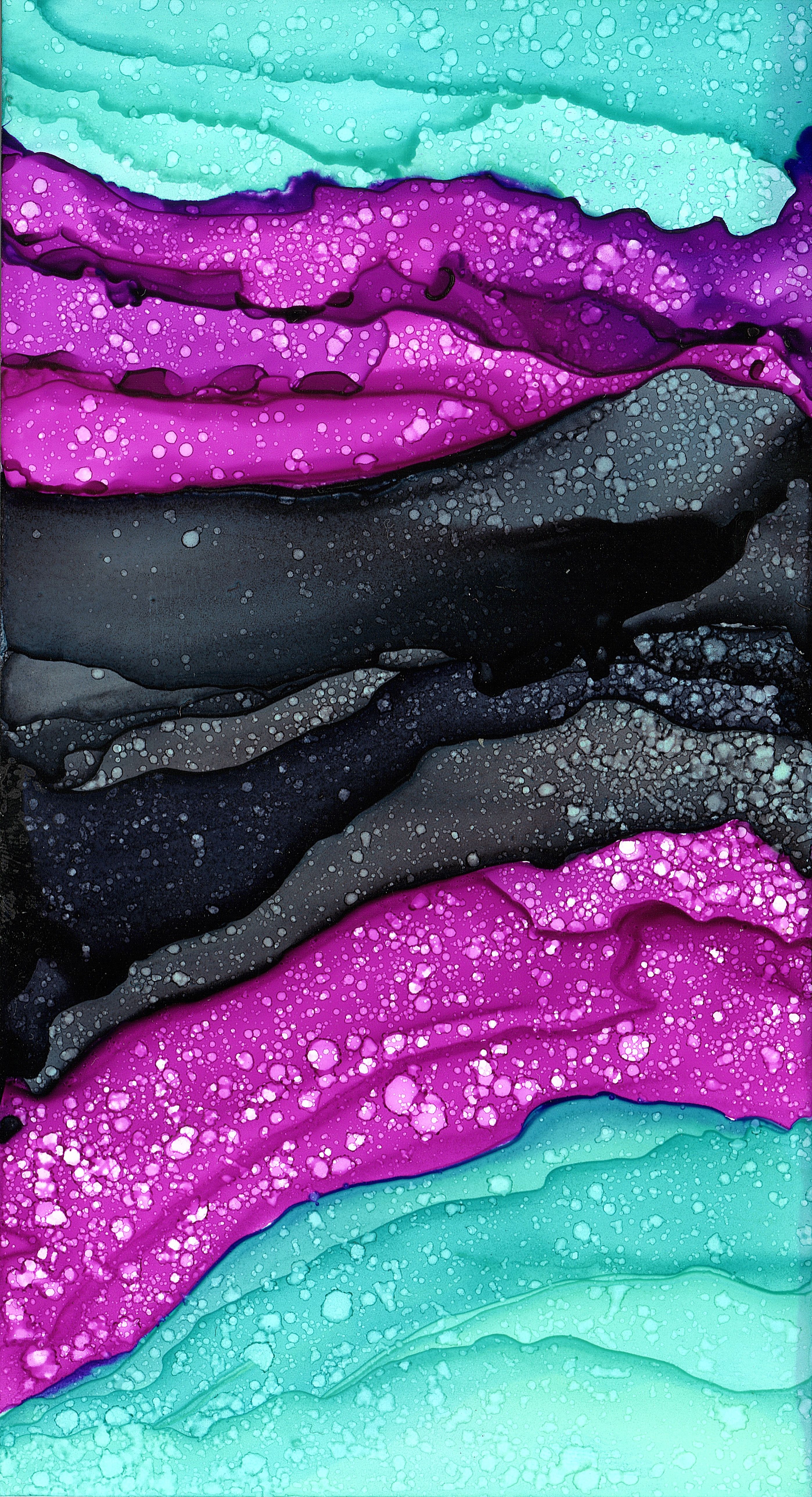 Phone. Alcohol ink painting, Cellphone wallpaper, Cute wallpaper