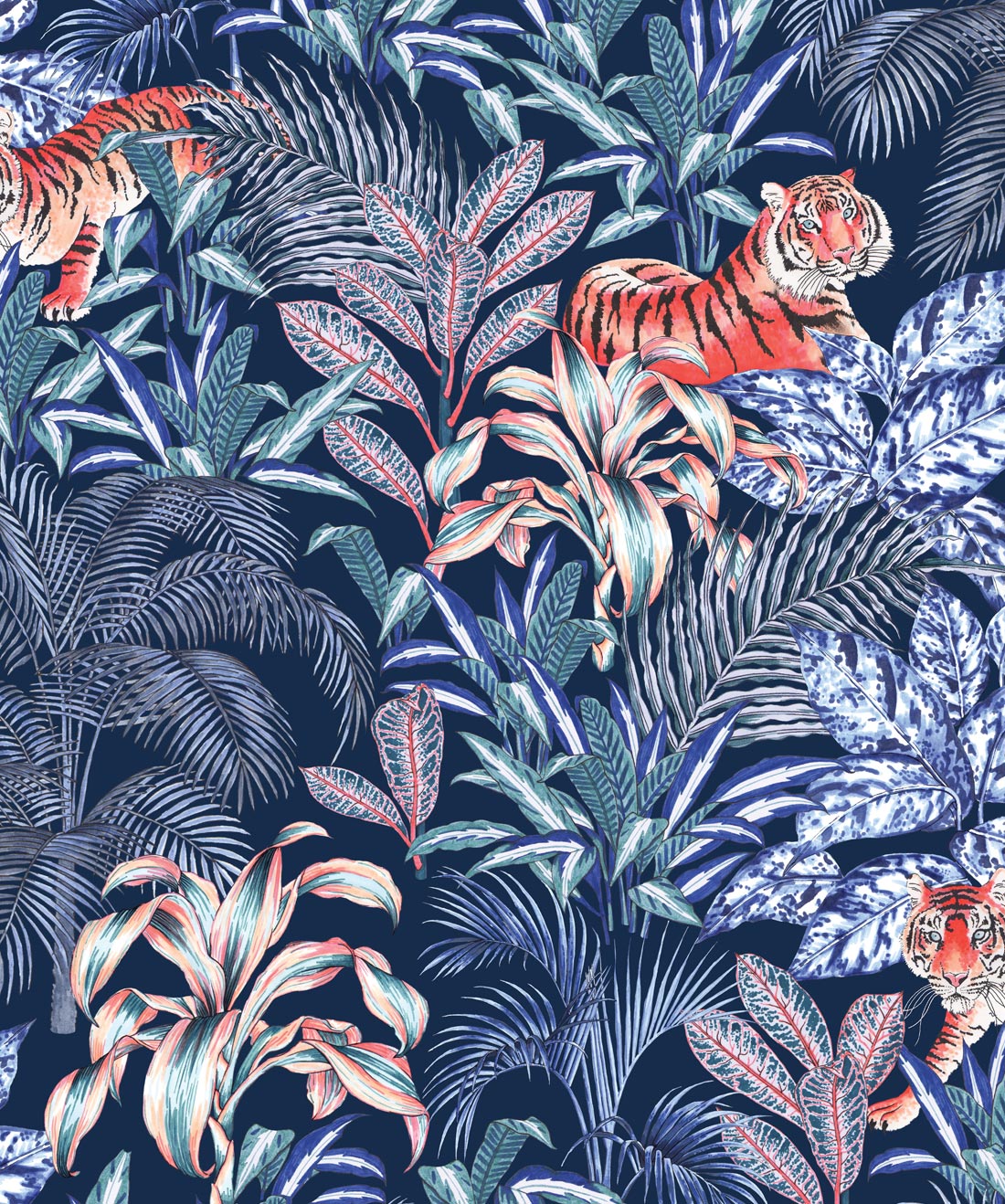 Sample Jungle Tiger Wallpaper from the Wallpaper Republic Collection b
