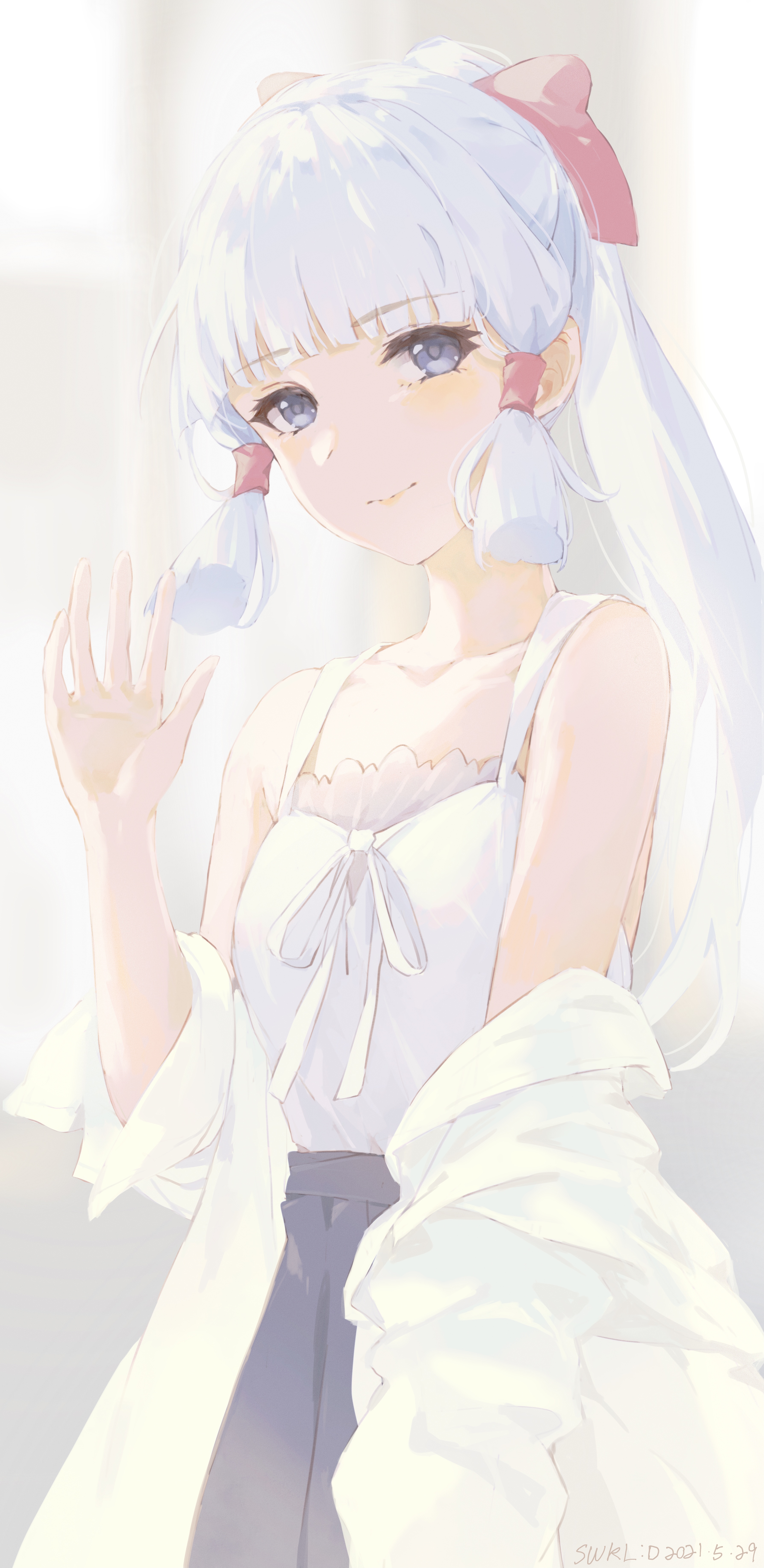 kamisato ayaka (genshin impact) drawn by swkl:d