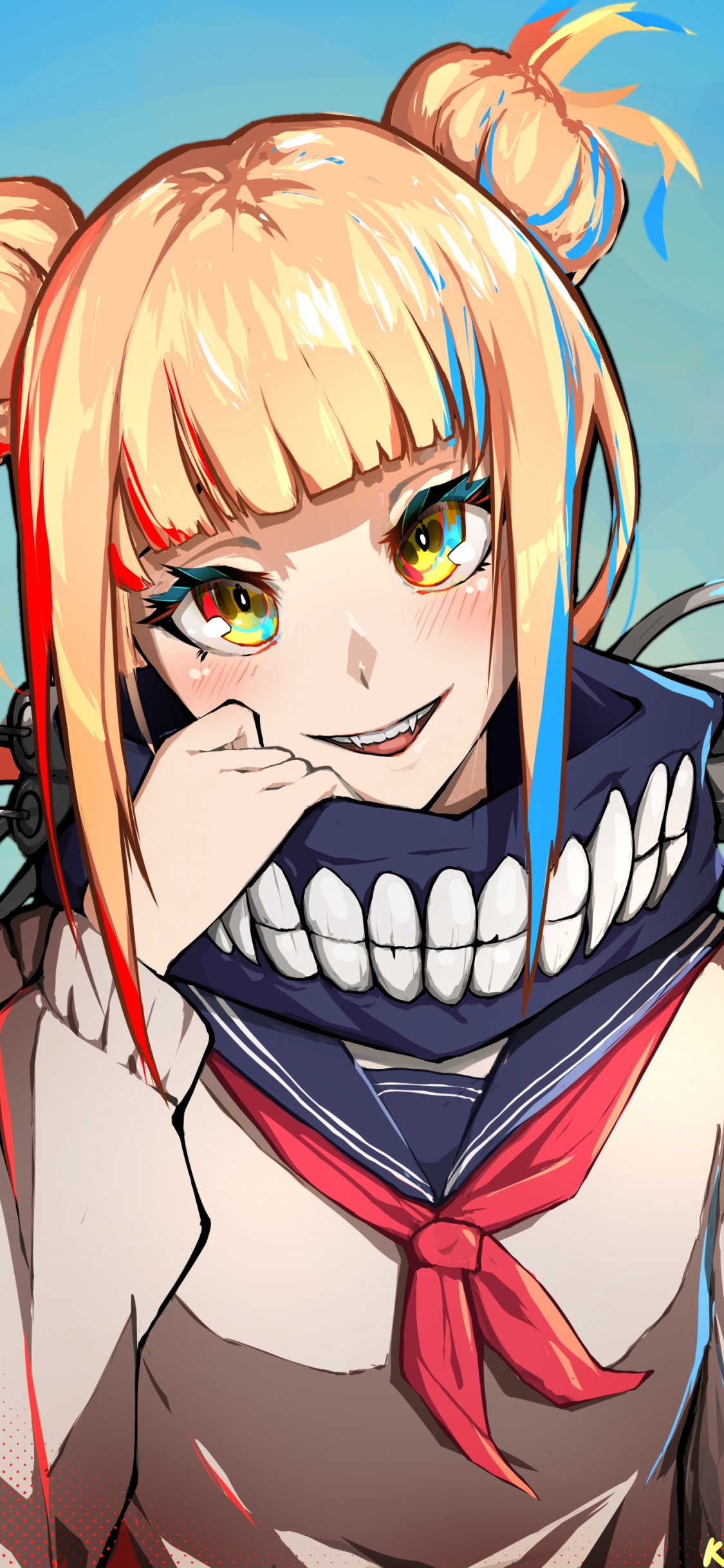 Artwork, Himiko Toga, Boku no Hero Academia, anime girl wallpaper, 5196x2923, HD image, picture, 411374cb
