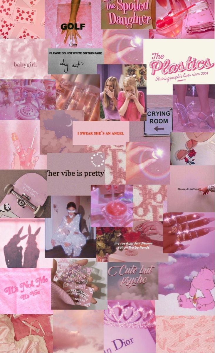 Custom Aesthetic Collage Wallpaper Custom Aesthetic Collage. Etsy. Pretty wallpaper ipad, Baby pink wallpaper iphone, Pretty wallpaper iphone