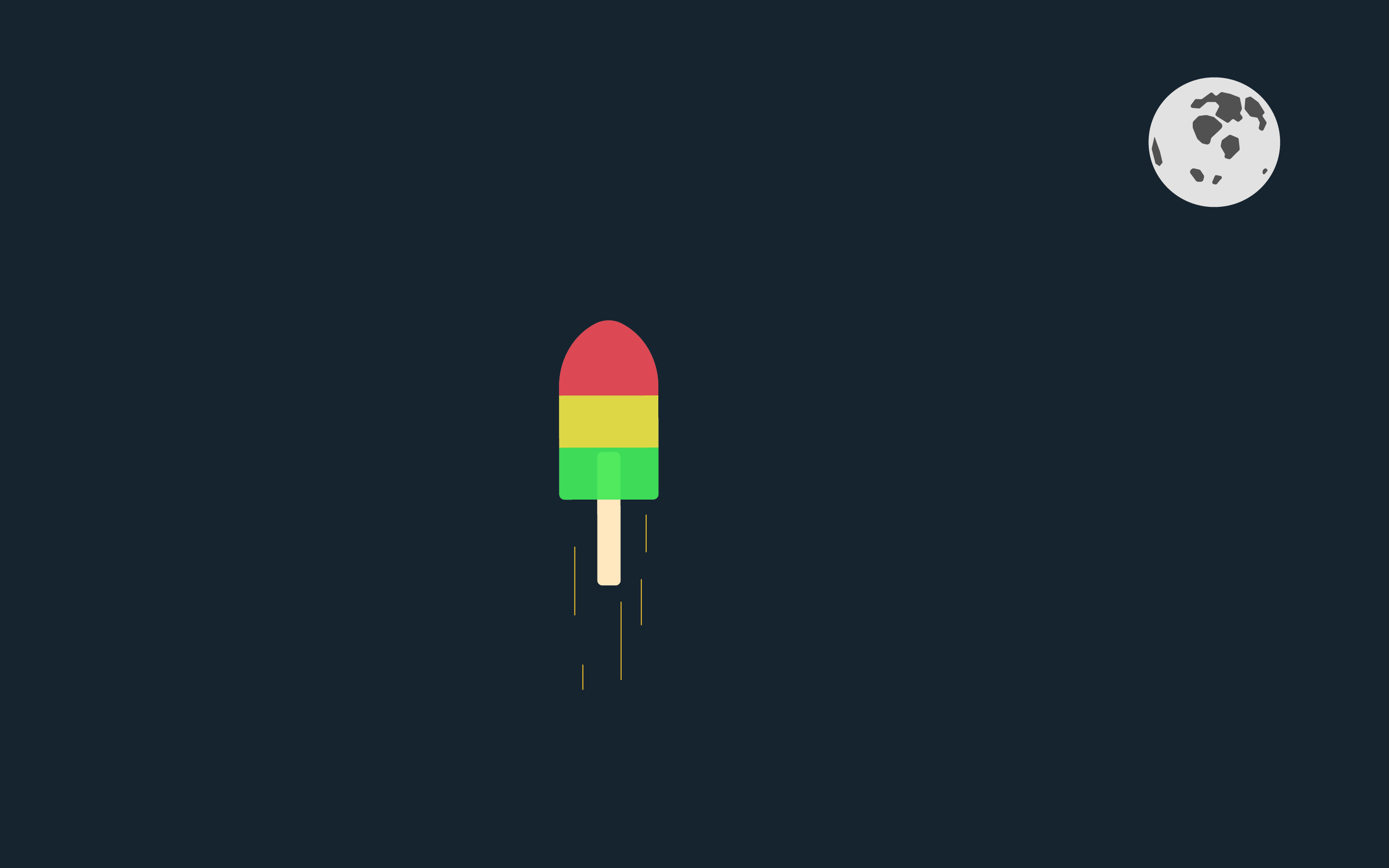 Wallpaper, simple, popsicle, space, minimalism 2880x1800