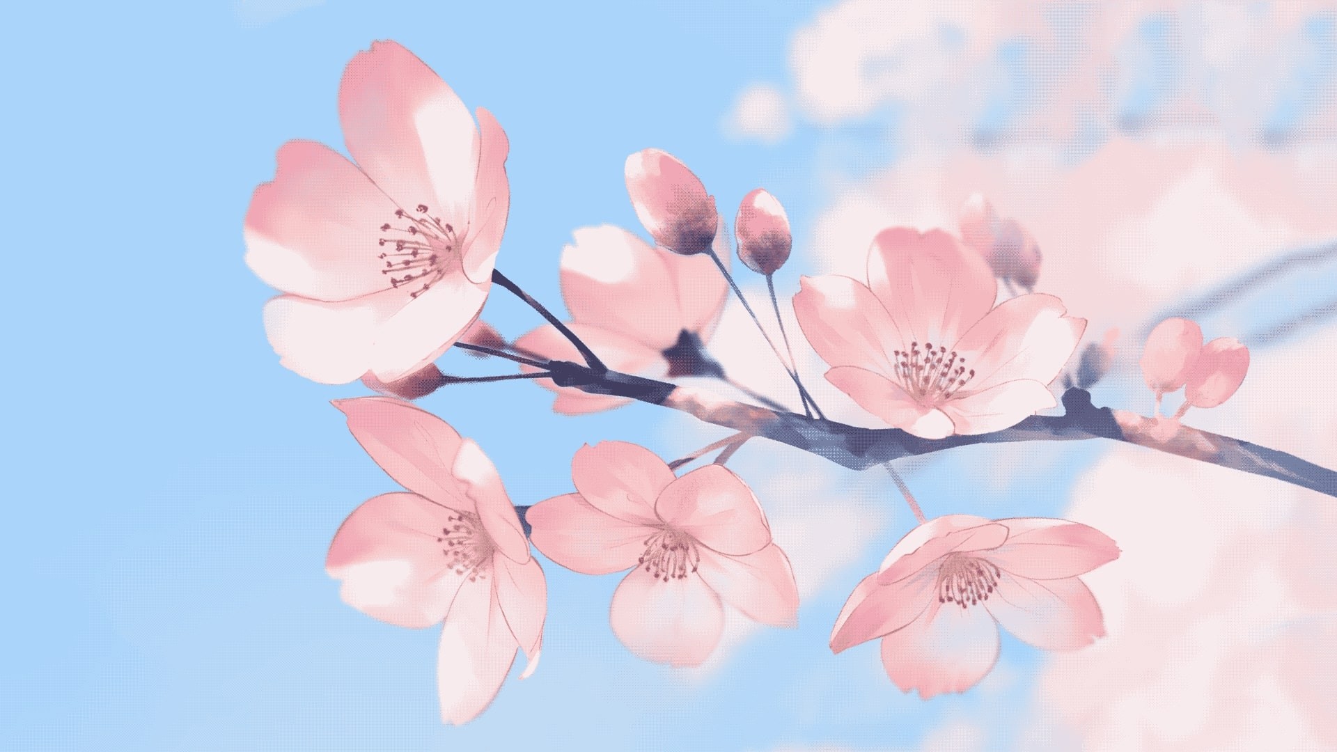 Blue Flowers Anime Wallpapers - Wallpaper Cave-demhanvico.com.vn