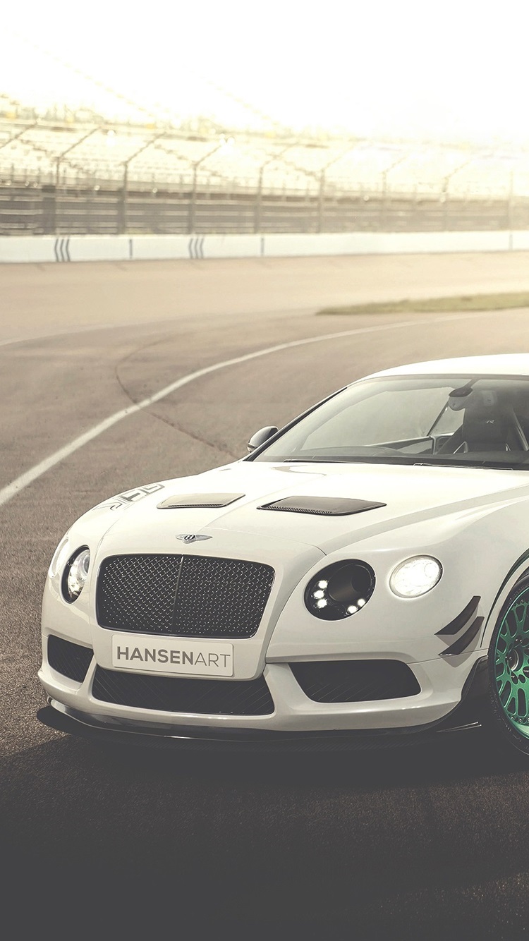 Bentley Continental GT3 R White Race Car 750x1334 IPhone 8 7 6 6S Wallpaper, Background, Picture, Image