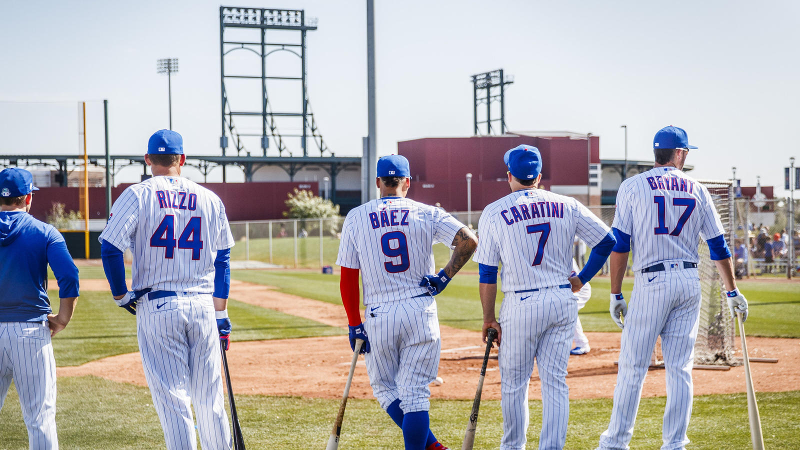 free chicago cubs wallpaper, baseball player, sports, baseball uniform, sport venue, team sport, college baseball, sports uniform, player, bat and ball games, baseball park