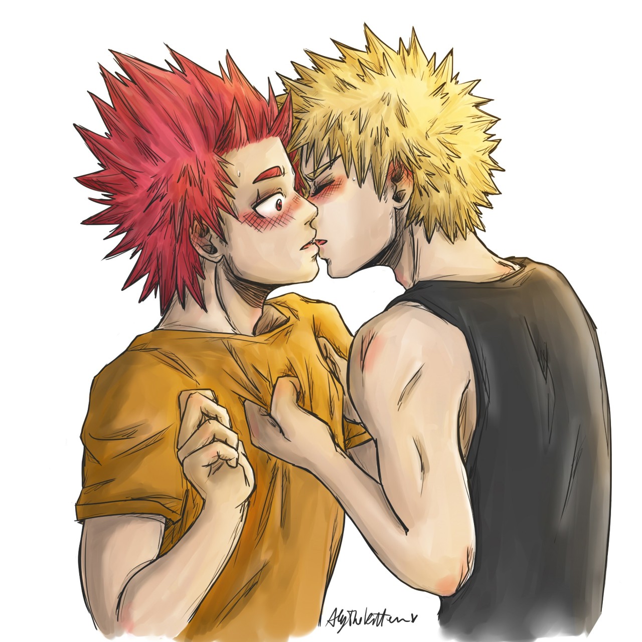 kiribaku kiss Tumblr posts