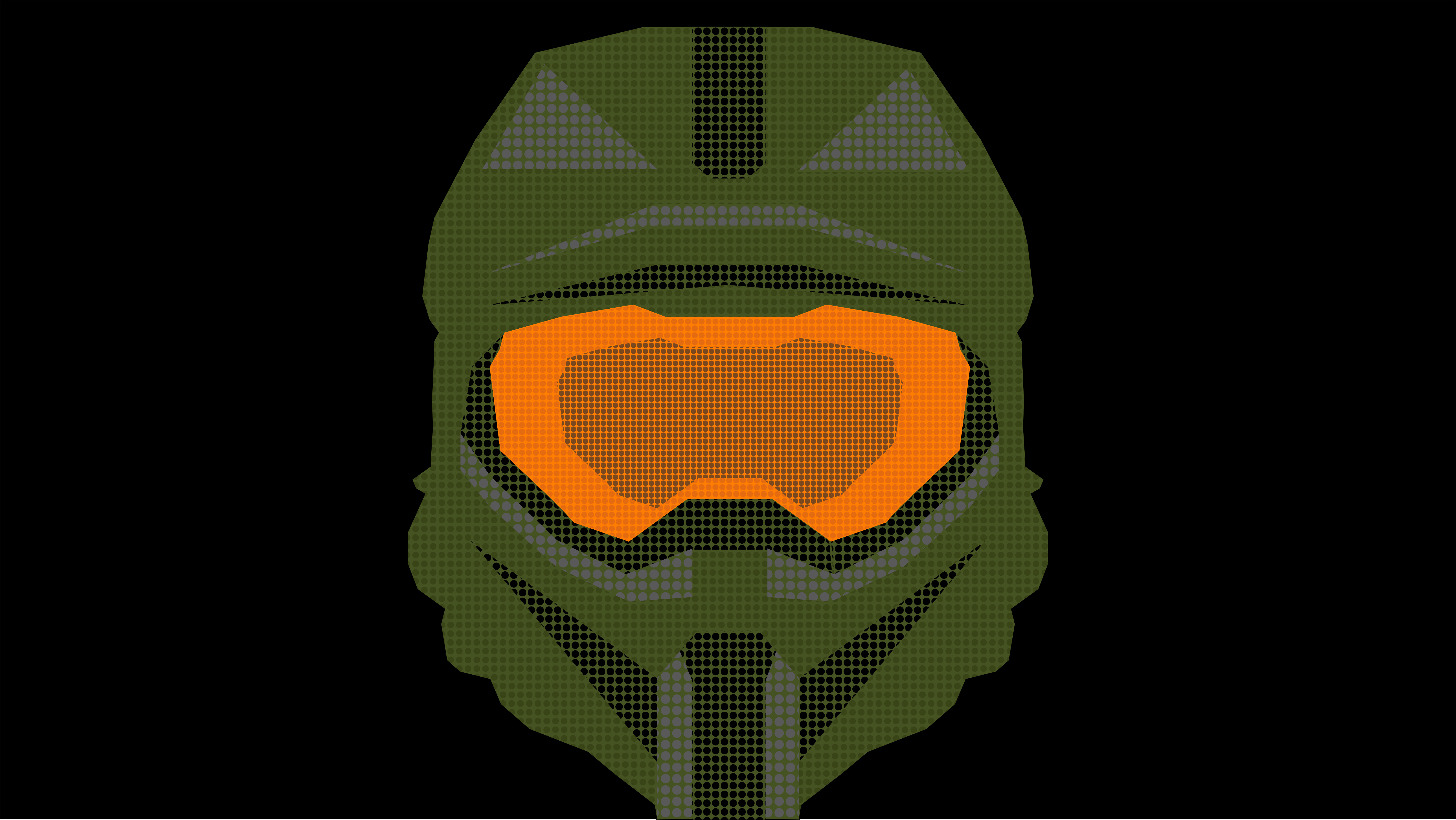 I made a Master Chief wallpaper for an art school project!