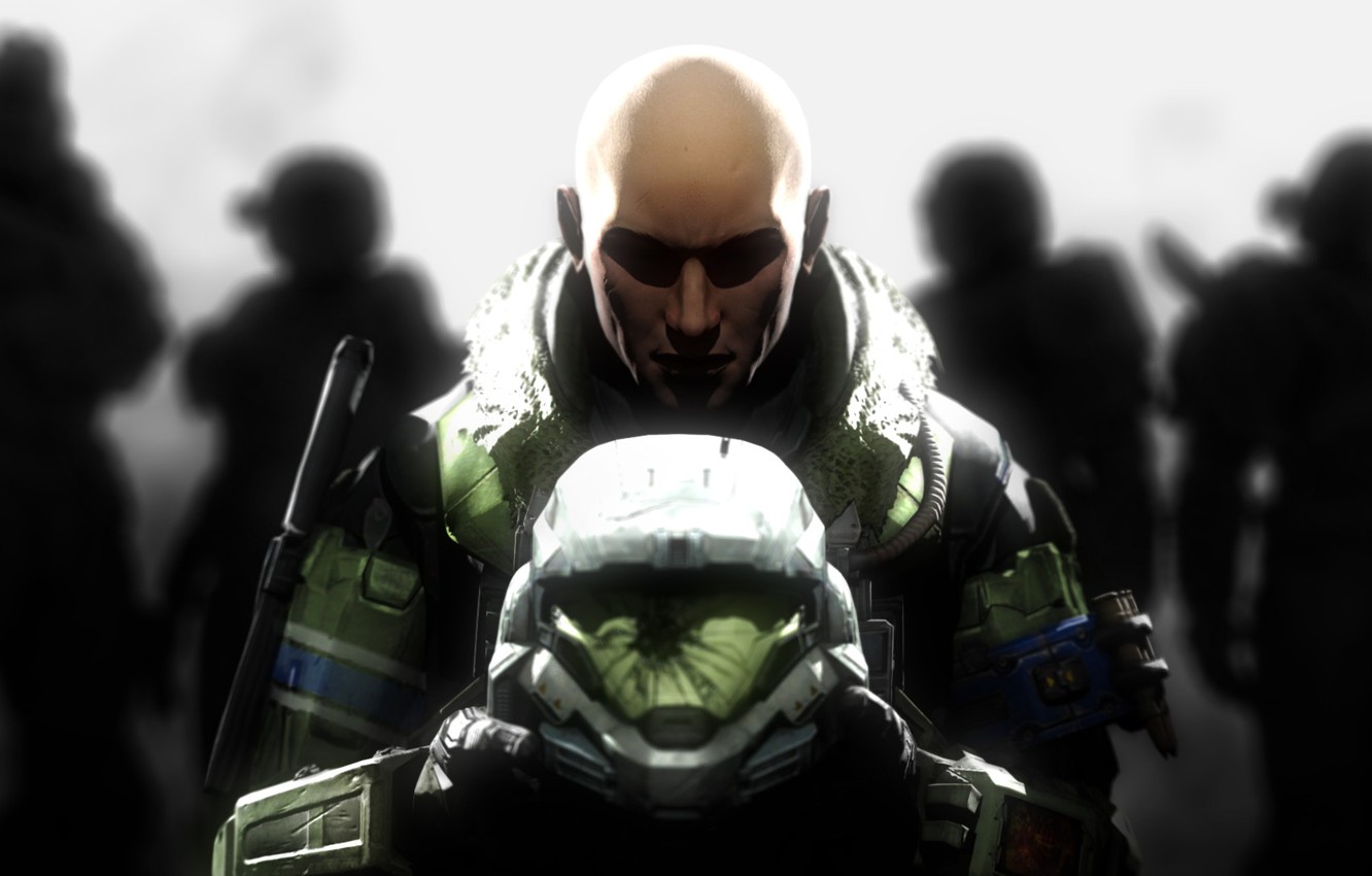 Wallpaper Soldiers, Helmet, Armor, Halo, Fan Art, June, Jun A266, SPARTAN For Desktop, Section игры