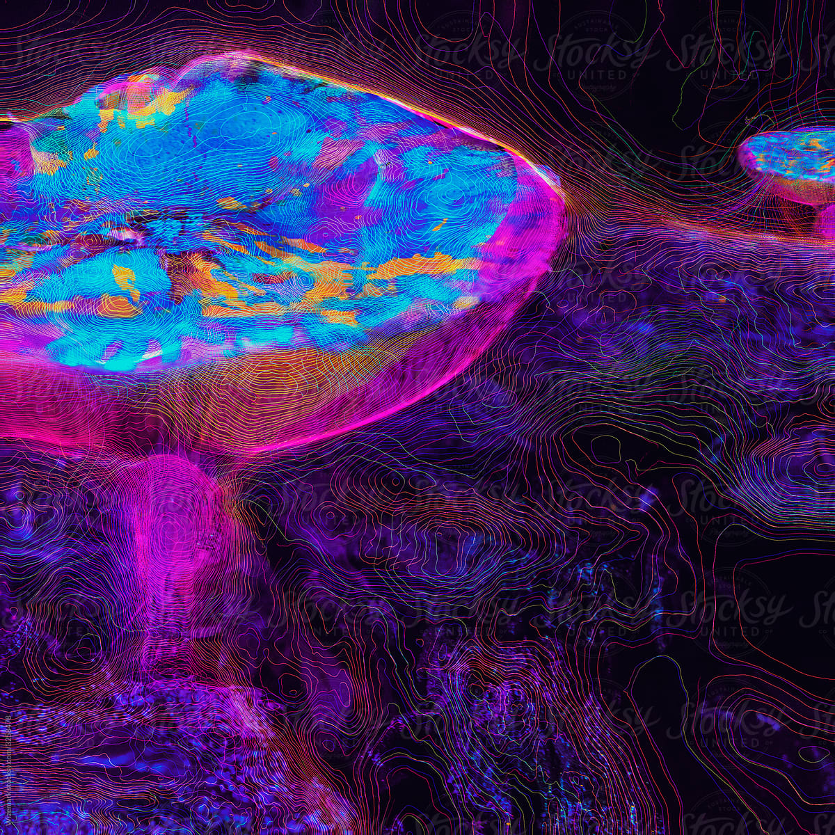 Colorful Mushrooms Fractal Art Wallpapers - Wallpaper Cave