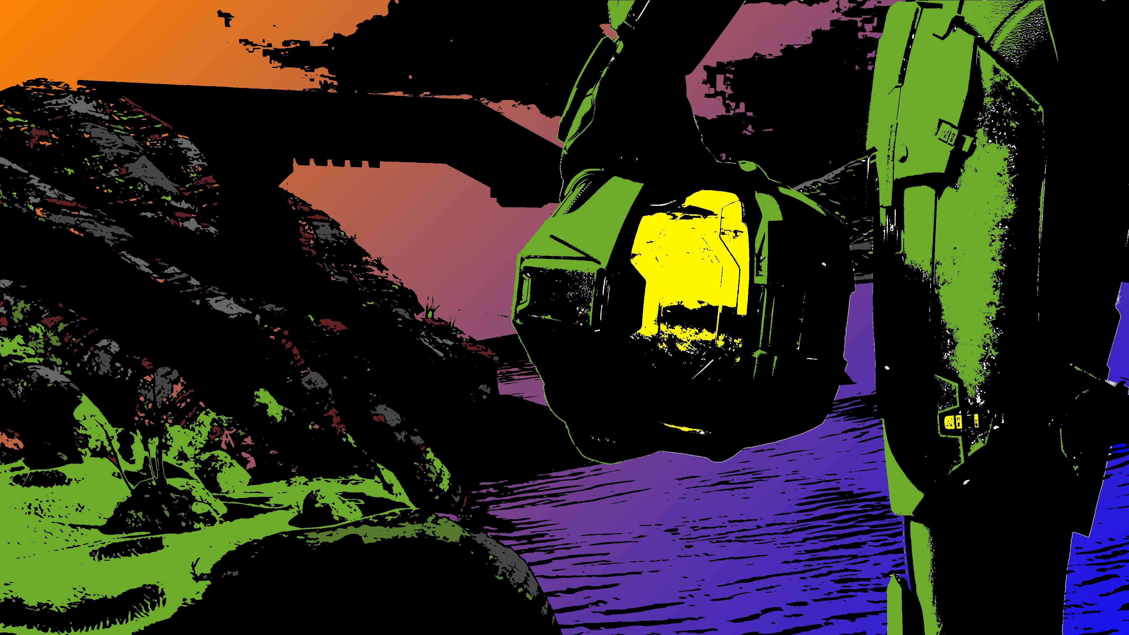 Wallpaper 4k Chief Glitch Art 4k Wallpaper