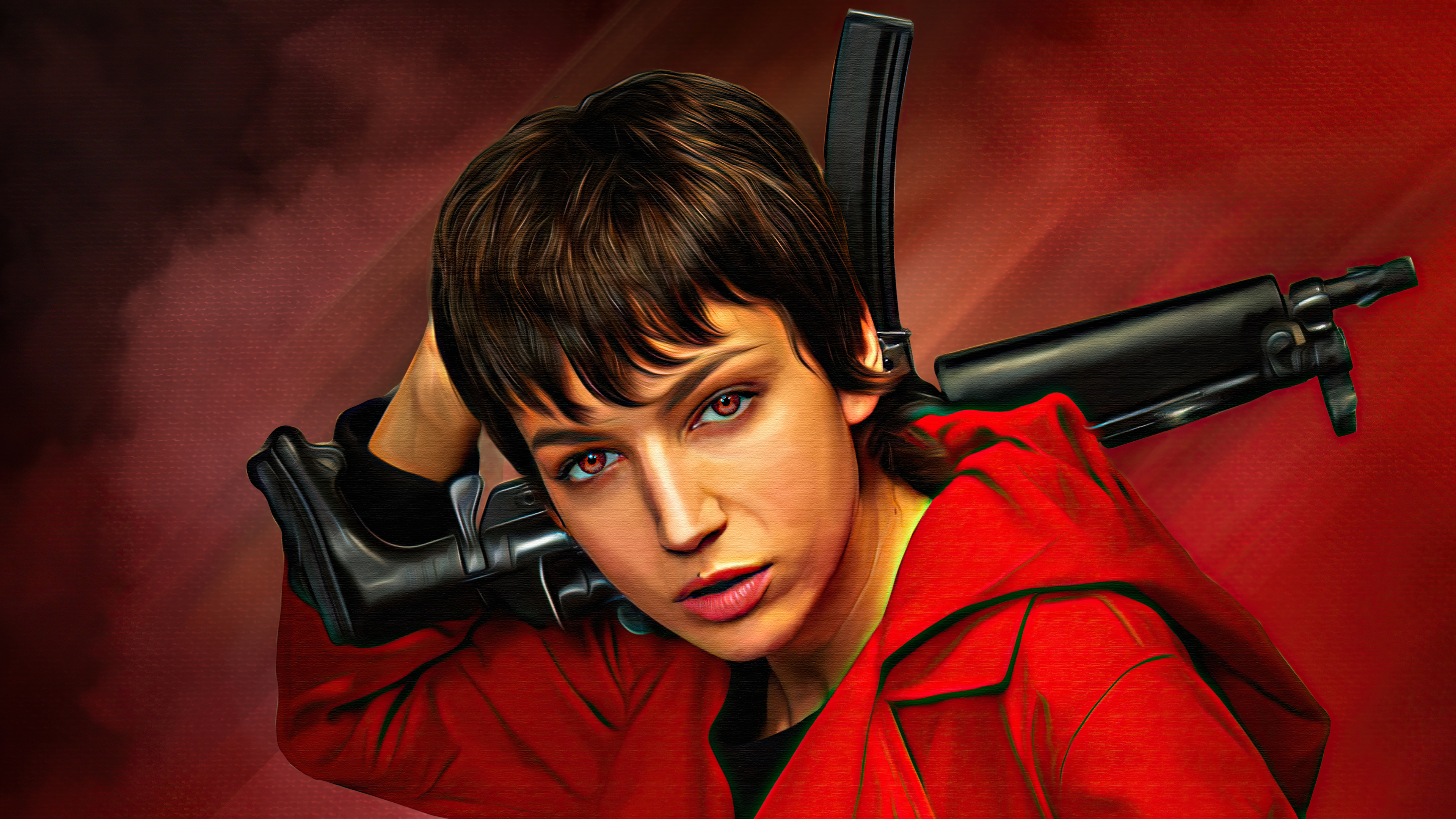 Tokyo From Money Heist Digital Painting Laptop Full HD 1080P HD 4k Wallpaper, Image, Background, Photo and Picture