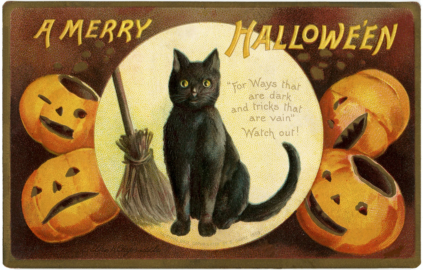Vintage halloween wallpaper