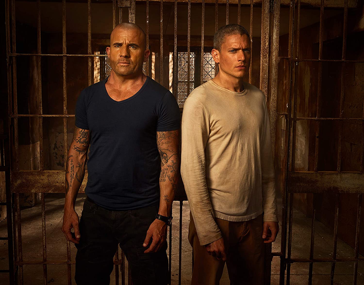 Michael Scofield And Lincoln Burrows 5K Wallpaper, Michael Scofield And Lincoln Burrows In Prison Break Season Prison Break TV Show Wallpaper, Prison Break Print, Handmade Products