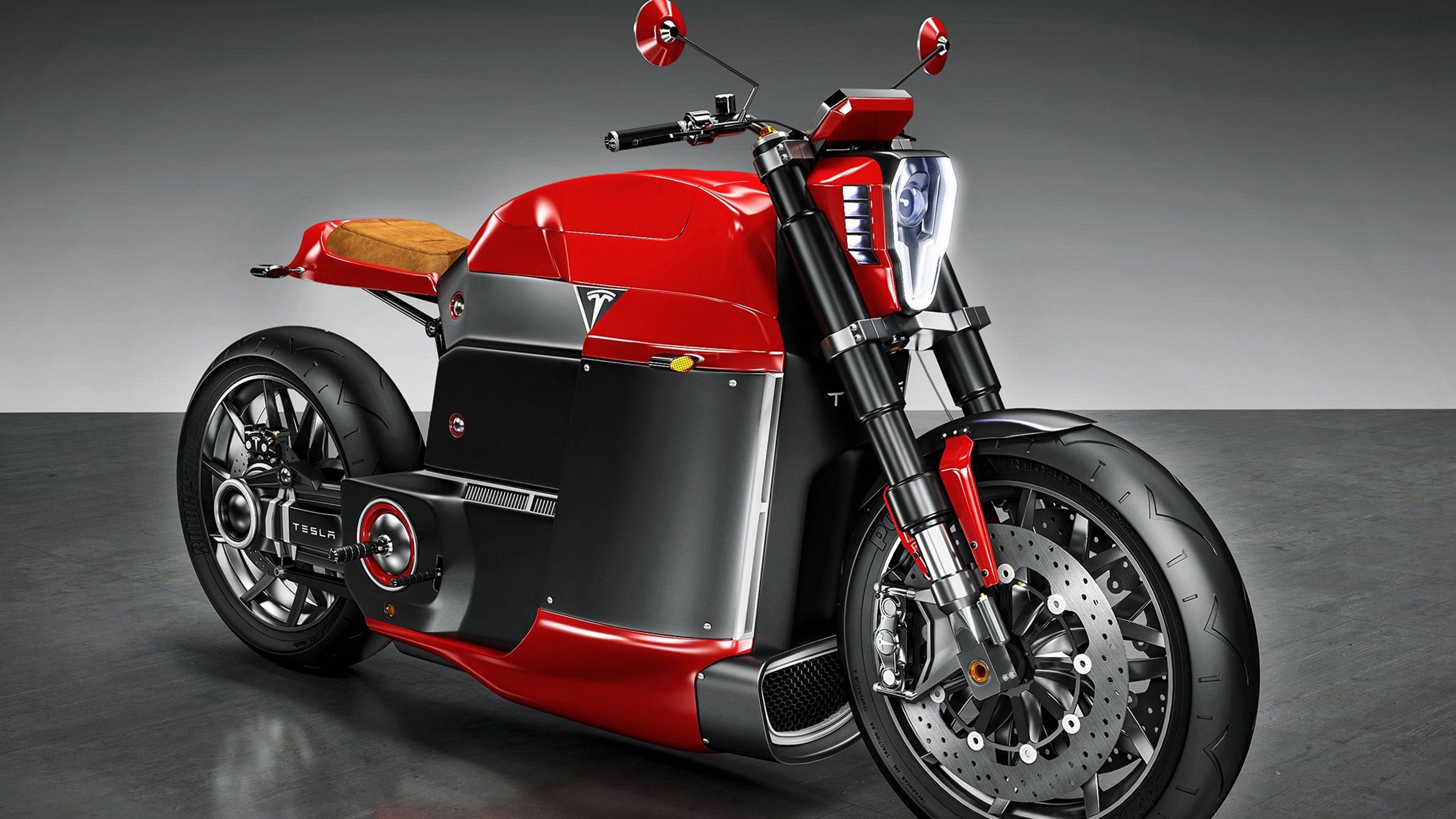 Tesla Model M Concept Electric Motorcycle Wallpaper in jpg format for free download