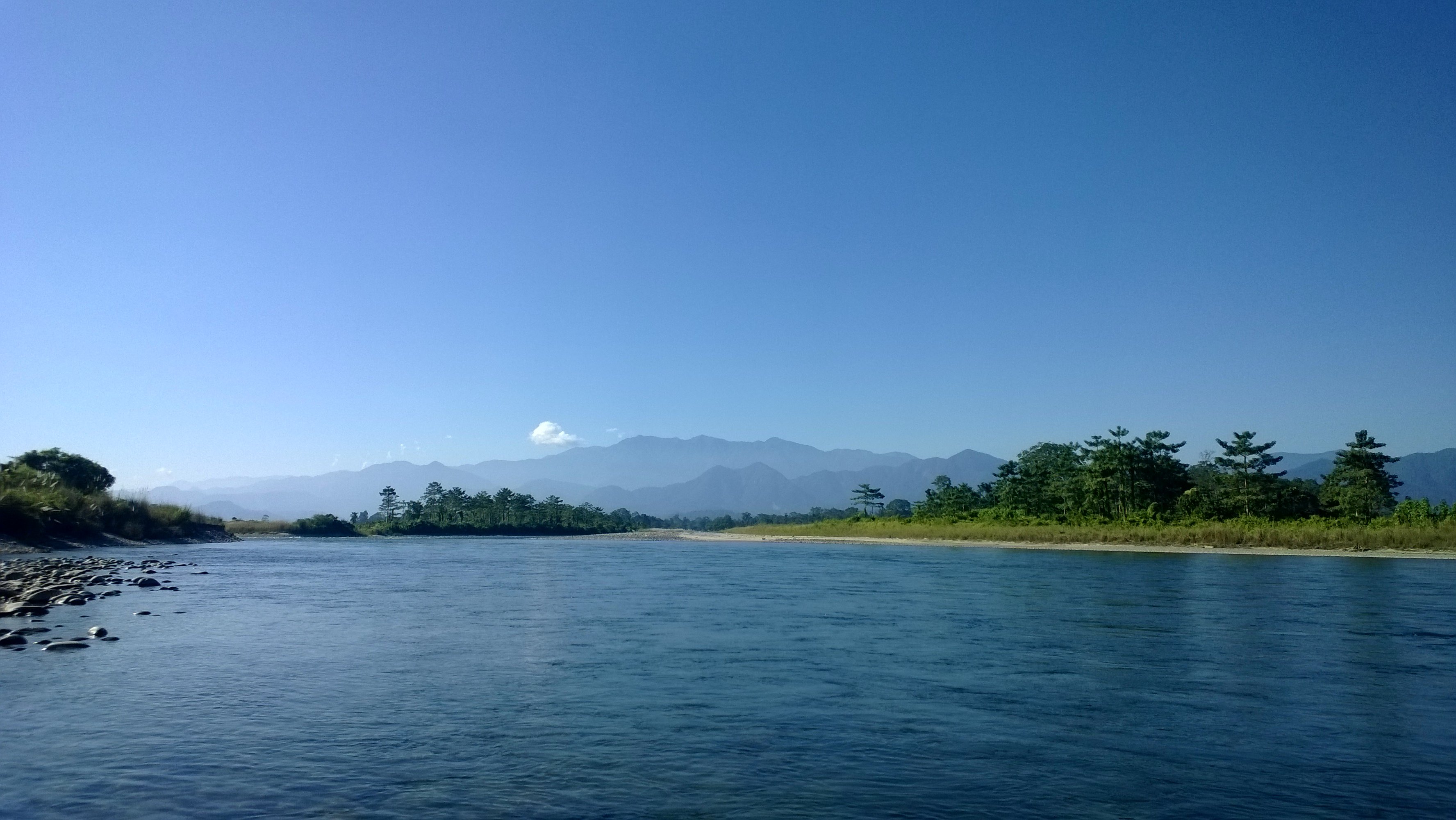 The Beautiful Jia Bhorelli River in Assam India HD wallpaper