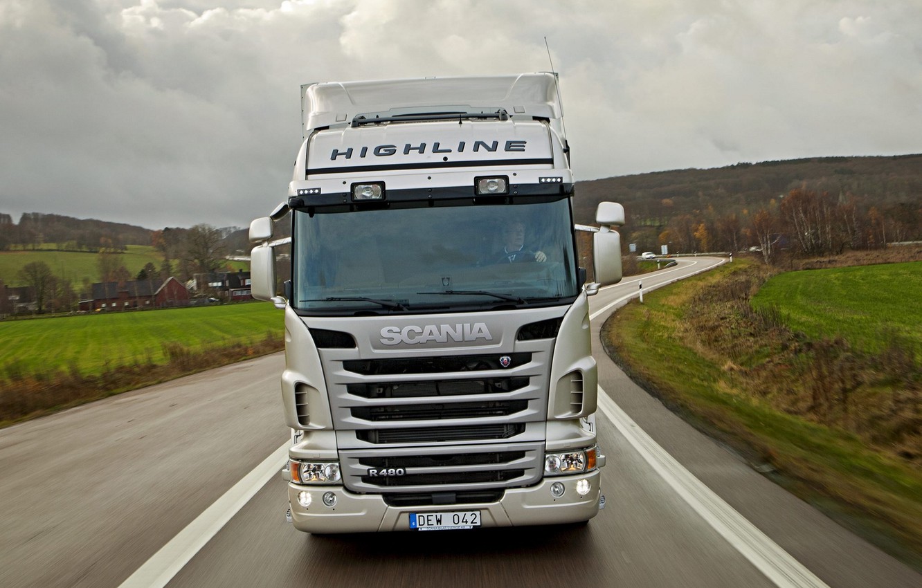 Wallpaper track, Scania, Highline, R trucker image for desktop, section грузовики