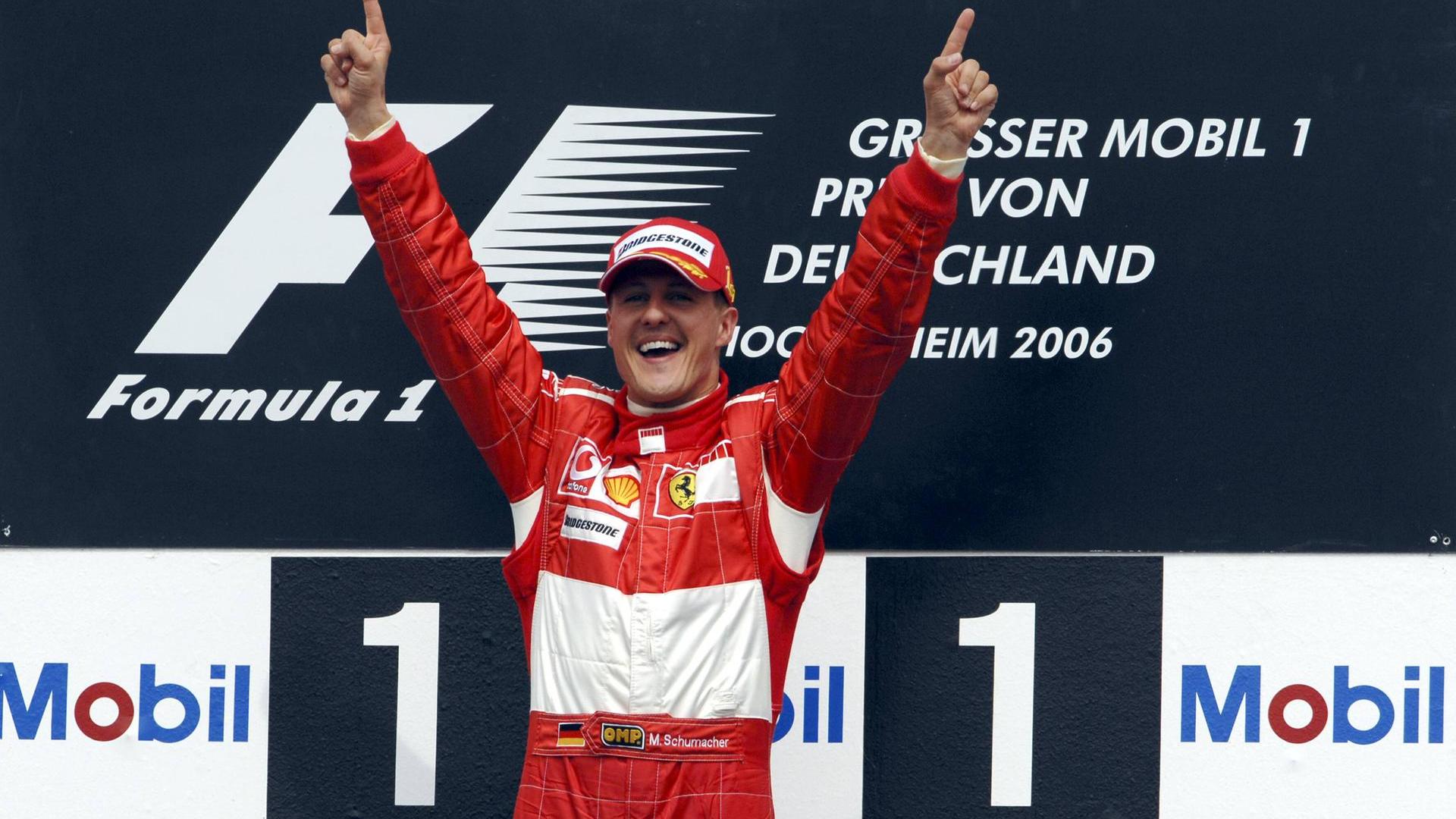 This is shown in the trailer for the Michael Schumacher documentary on Netflix