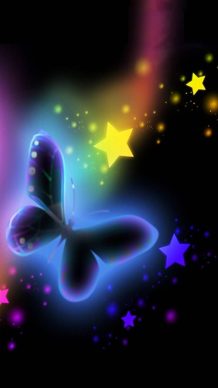 Glowing Butterfly Wallpapers Wallpaper Cave