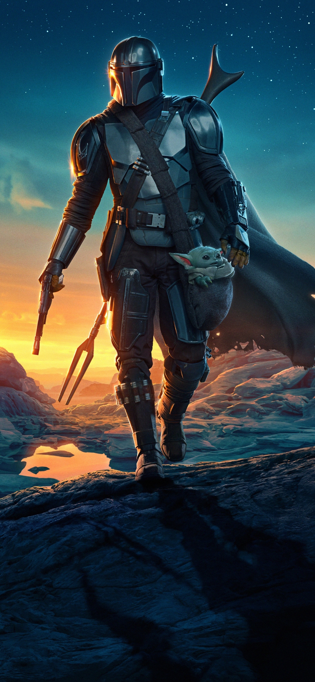 Wallpaper The Mandalorian, Grogu, The Mandalorian 2, Ahsoka Tano, Star Wars, Background Free Image