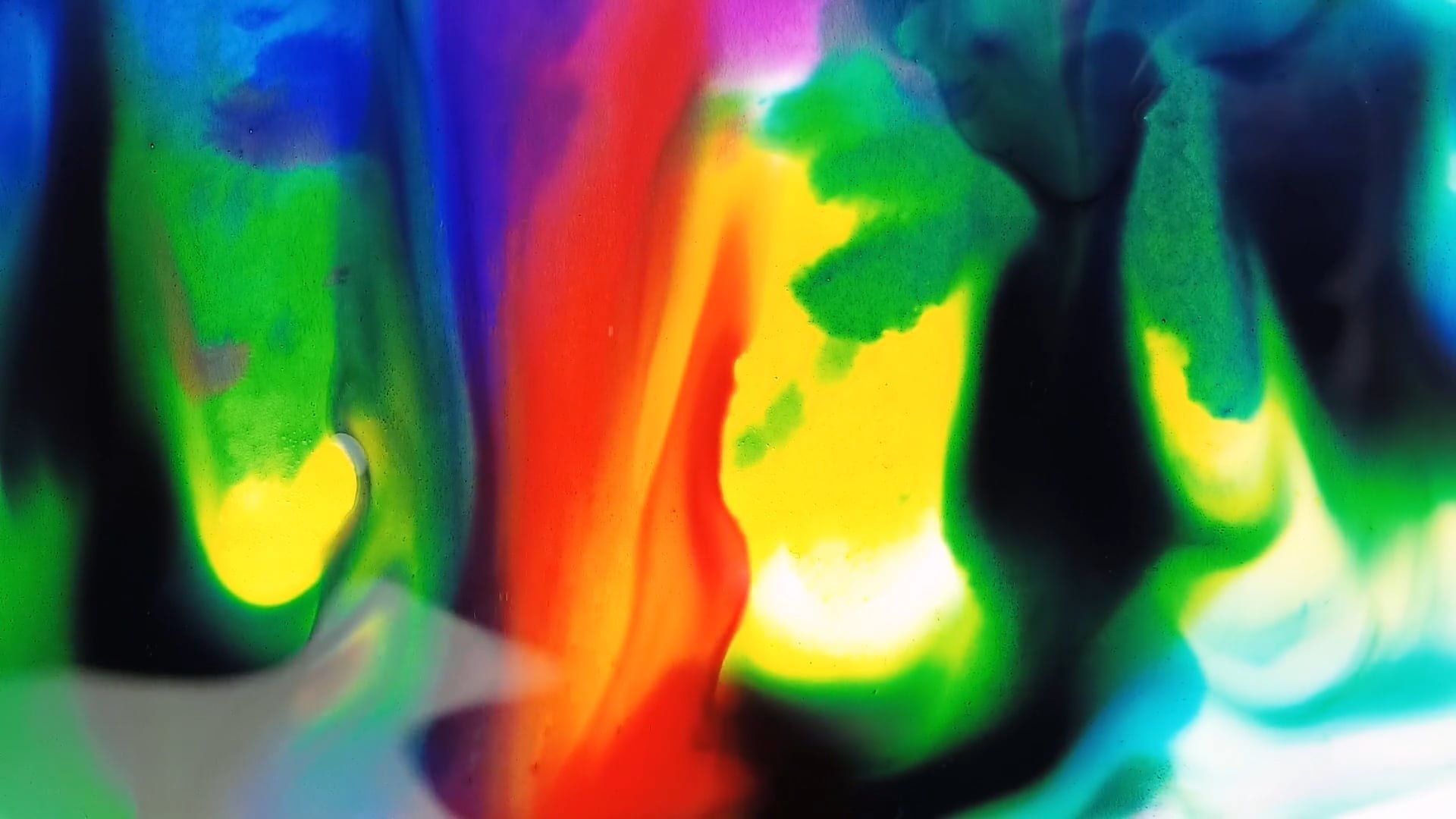 Water Color Mixing in A Close Up Footage · Free Stock Video