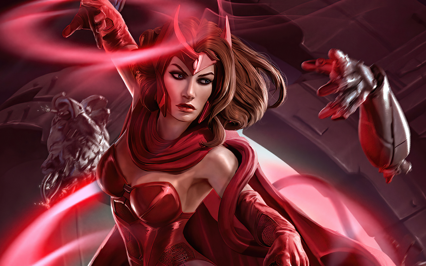 Scarlet Witch Art Print 4k 1440x900 Resolution HD 4k Wallpaper, Image, Background, Photo and Picture