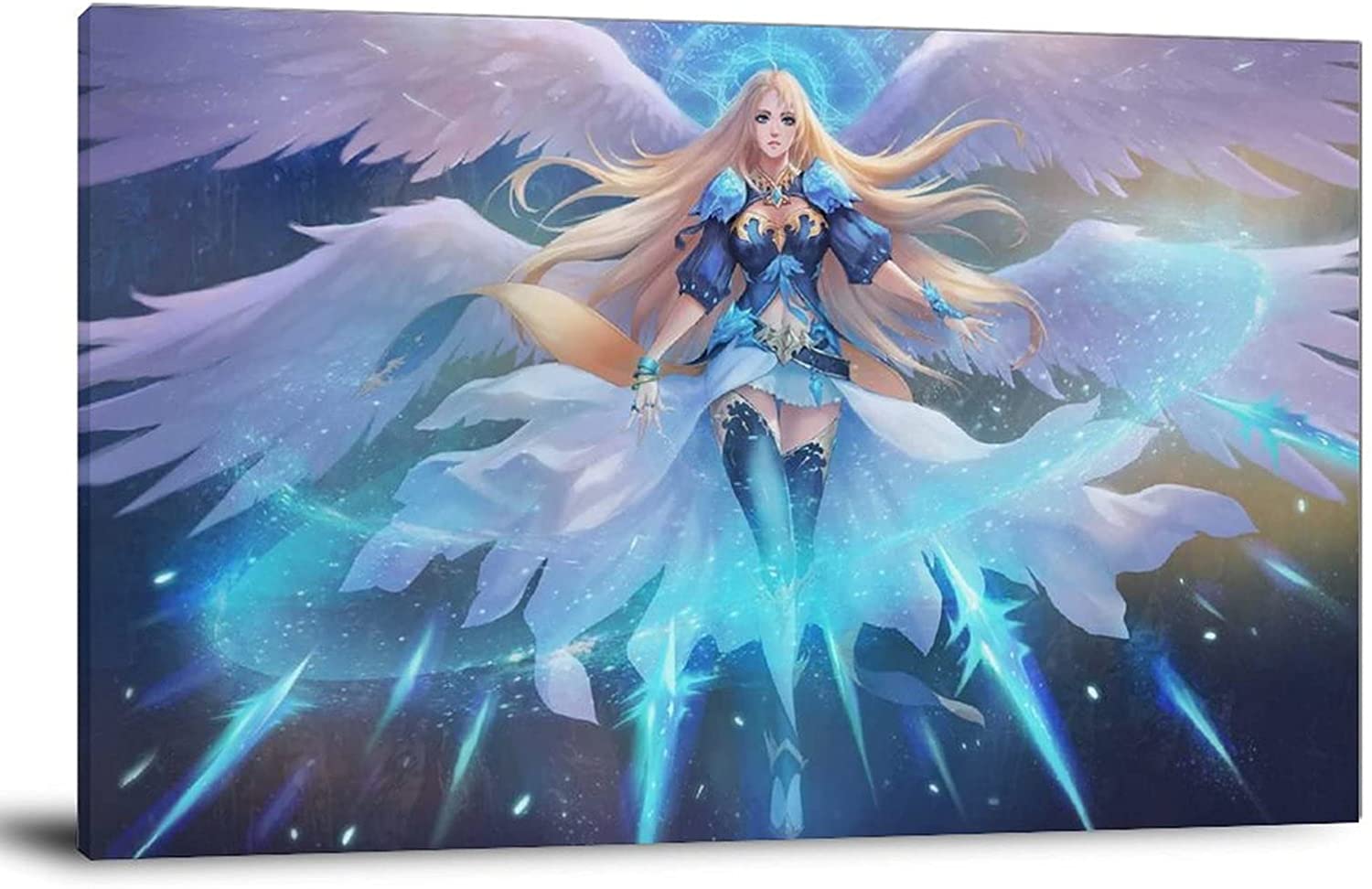 LUQING Angel Halo Wallpaper Canvas Art Poster and Wall Art Picture Print Modern Family Bedroom Decor Posters 16×24inch(40×60cm): Posters & Prints