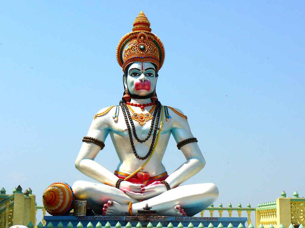 Sri Hanuman Statue At Amaravathi In Andhra Pradesh Anjaneya Swamy Statue