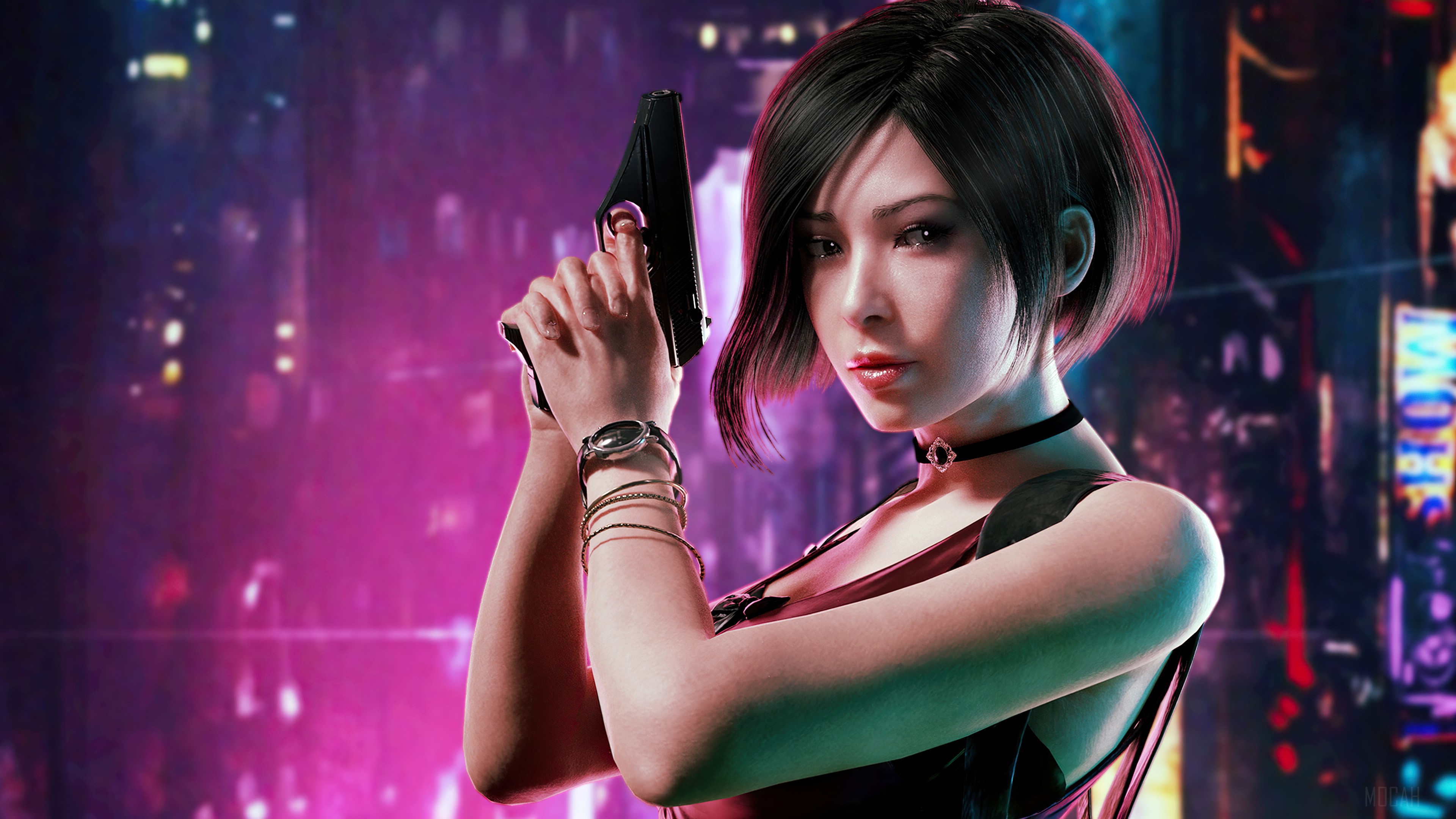 Ada Wong, Resident Evil Remake, RE Video Game 4k wallpaper. Mocah HD Wallpaper