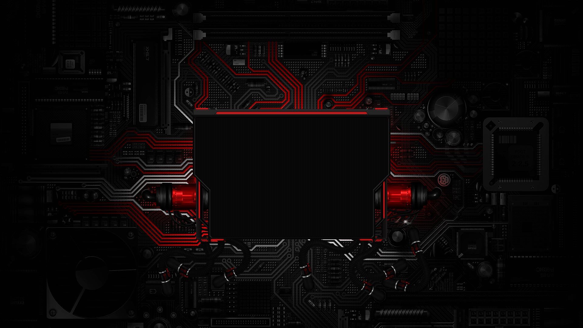 red technology wallpaper hd