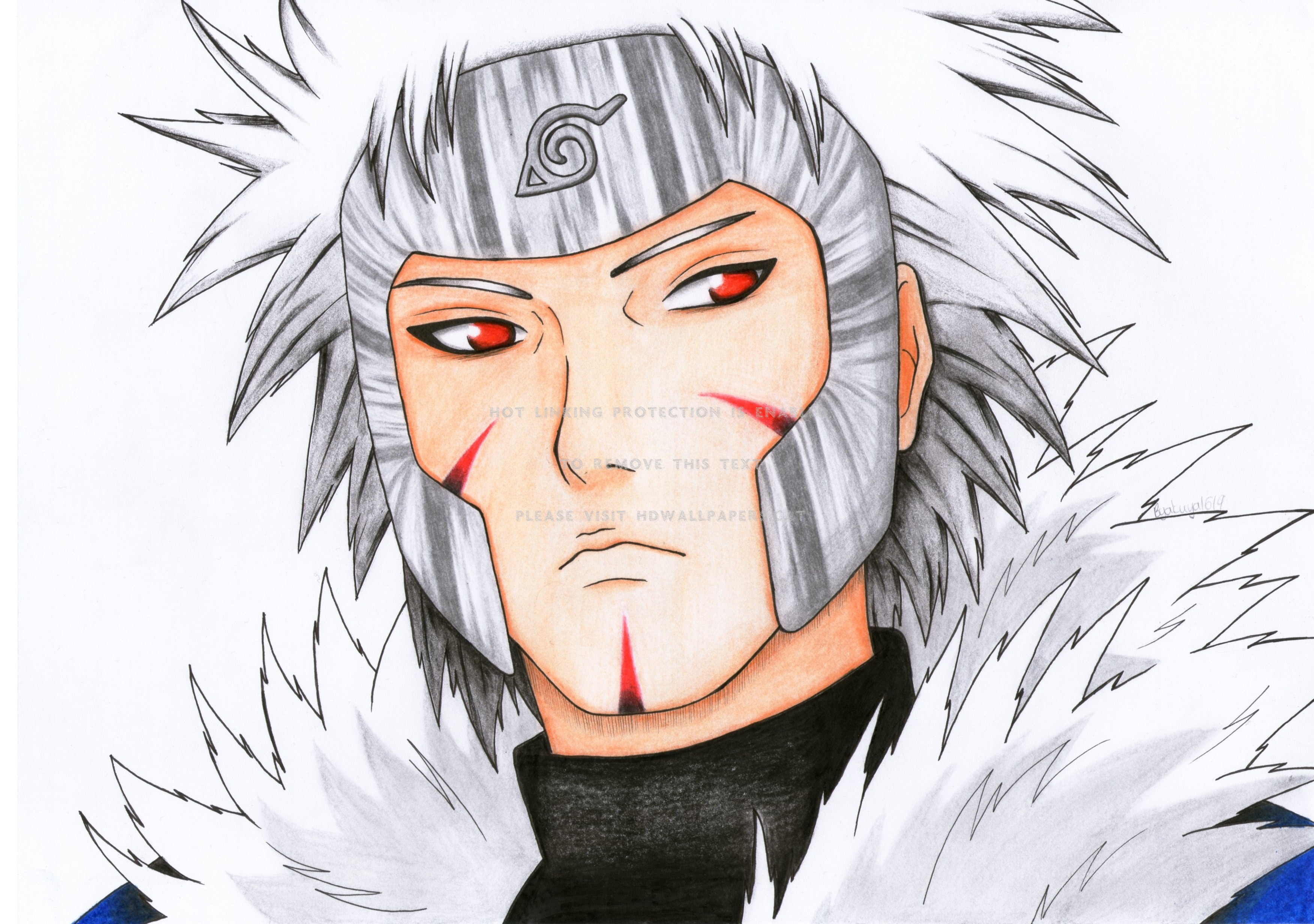 Senju Tobirama Fanart Drawing Shinobi Hero