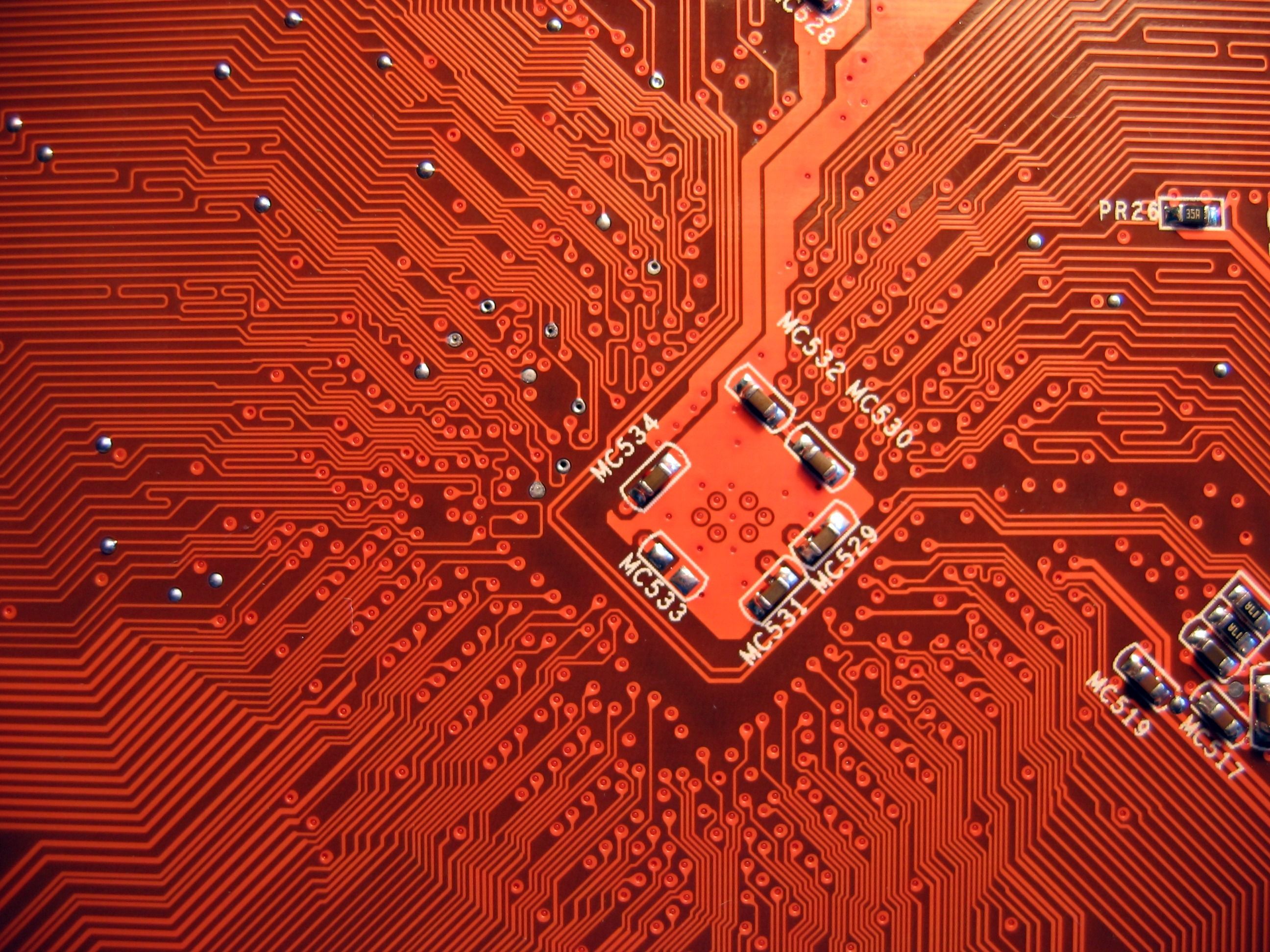 Red Circuit Board Wallpaper Free Red Circuit Board Background