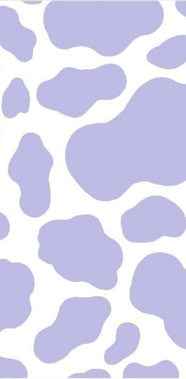 Purple cow print wallpaper