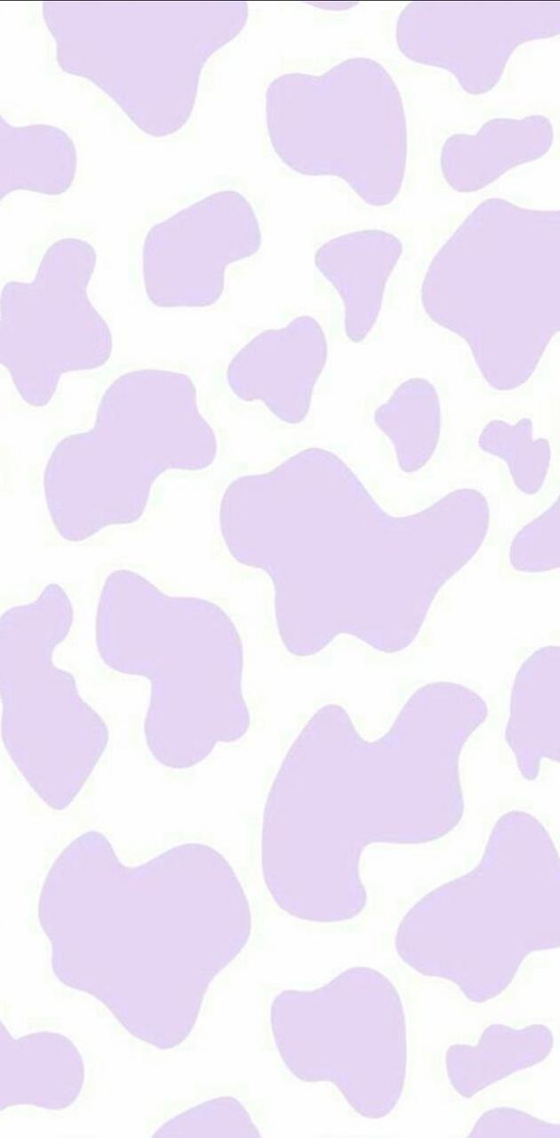 Purple cow print wallpaper
