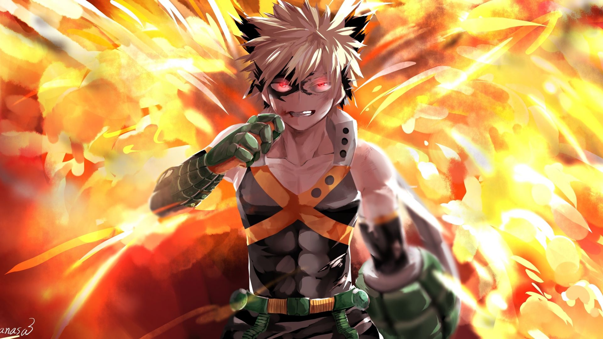 Desktop wallpaper anime, katsuki bakugou, anime boy, HD image, picture, background, e490f8