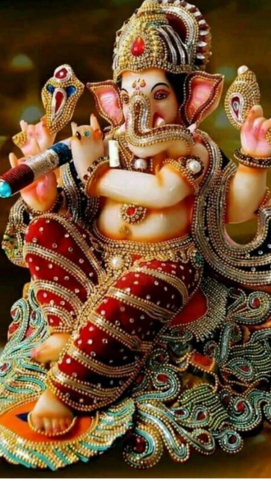wallpics®Ganpati Bappa Wallpapers Glossy Photo Paper Poster For Living  Room,Bedroom,Office,Kids Room,Hall (13X19) : Amazon.in: Home & Kitchen