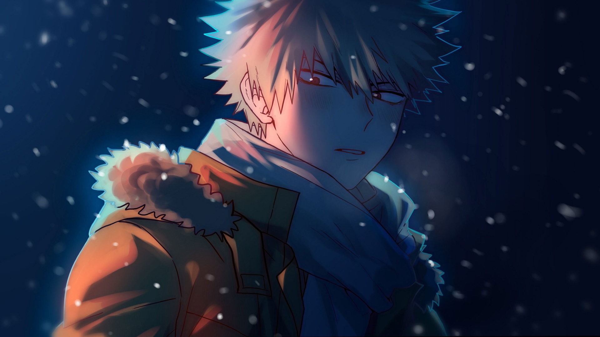 Wallpaper Katsuki Bakugou, Boku No Hero Academia, Snow • Wallpaper For You HD Wallpaper For Desktop & Mobile