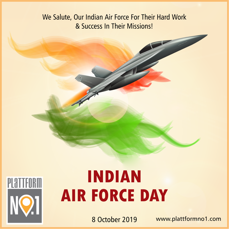 India is a golden bird and play is its new wing. Happy Indian Air Force Day 2019 From Plattform No- 1. Air force day, Indian air force, Air force