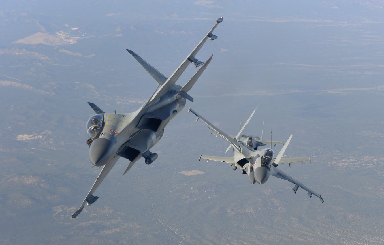 Wallpaper Flight, The Plane, Combat, The Indian Air Force, Su 30 MKI Image For Desktop, Section авиация