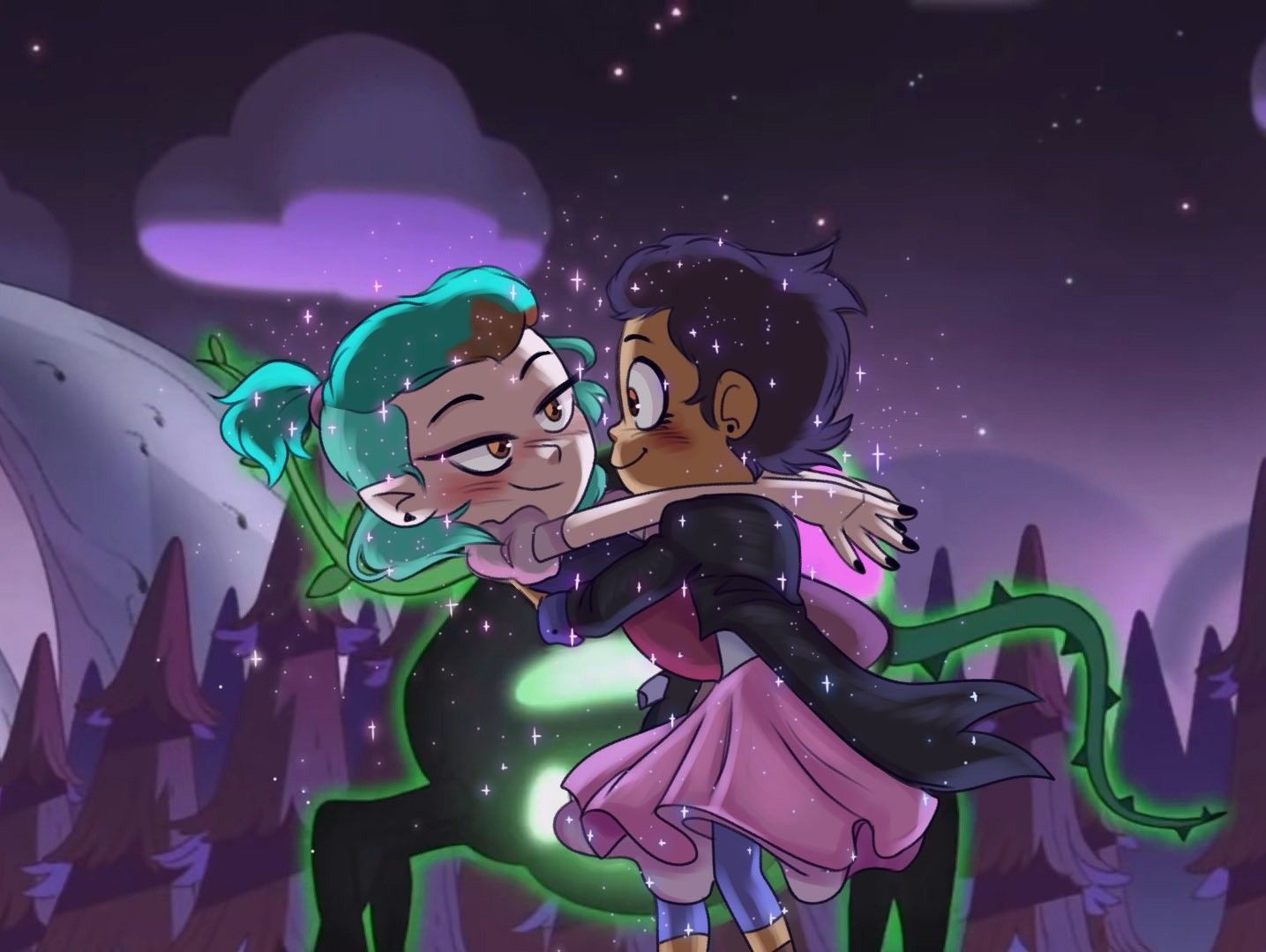 Amity and Luz. Owl house, Anime, Cartoon wallpaper