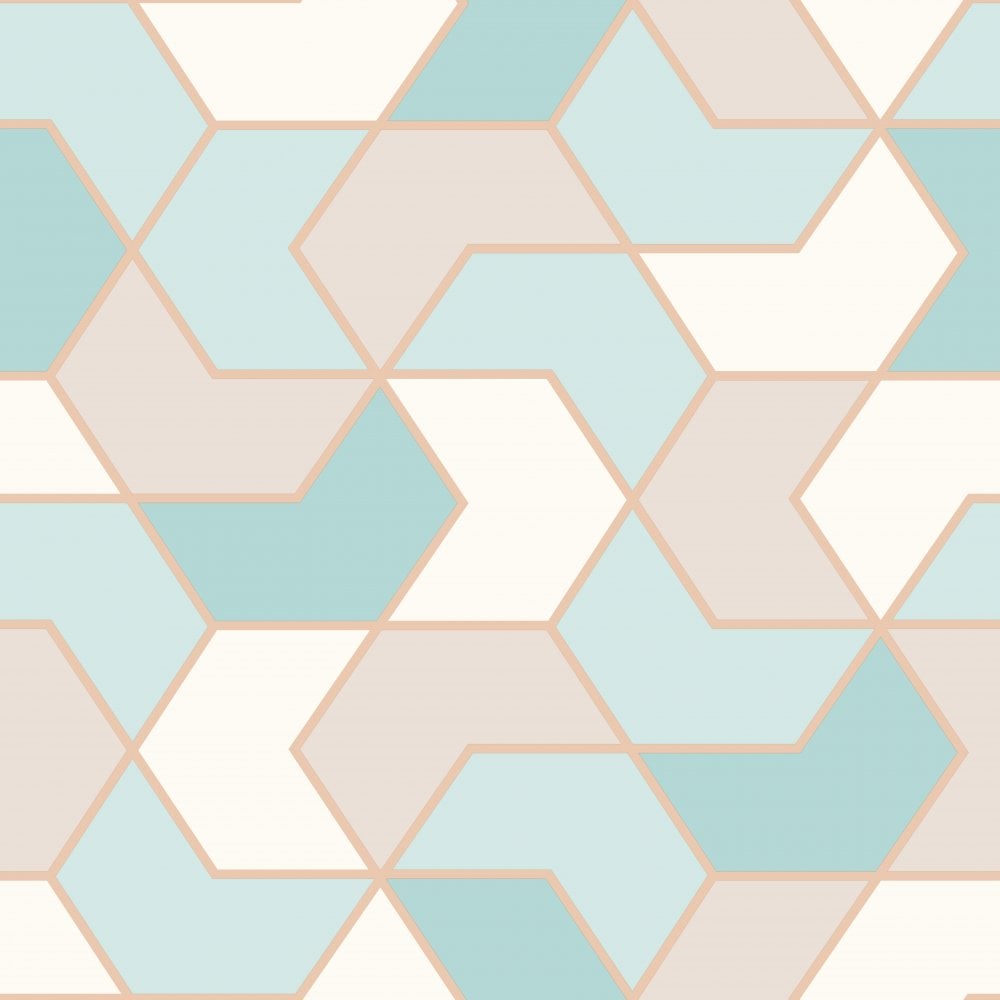 Gold And Teal Wallpaper