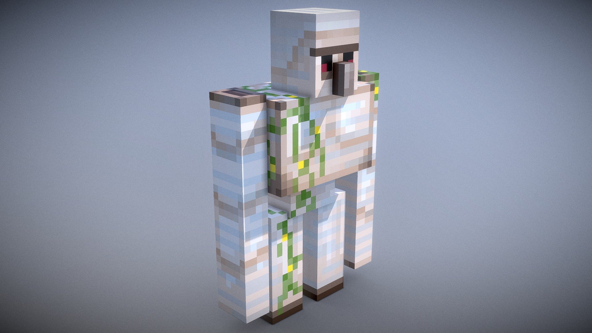 Minecraft Golem Free 3D model by Vincent Yanez [b7f1a9a]