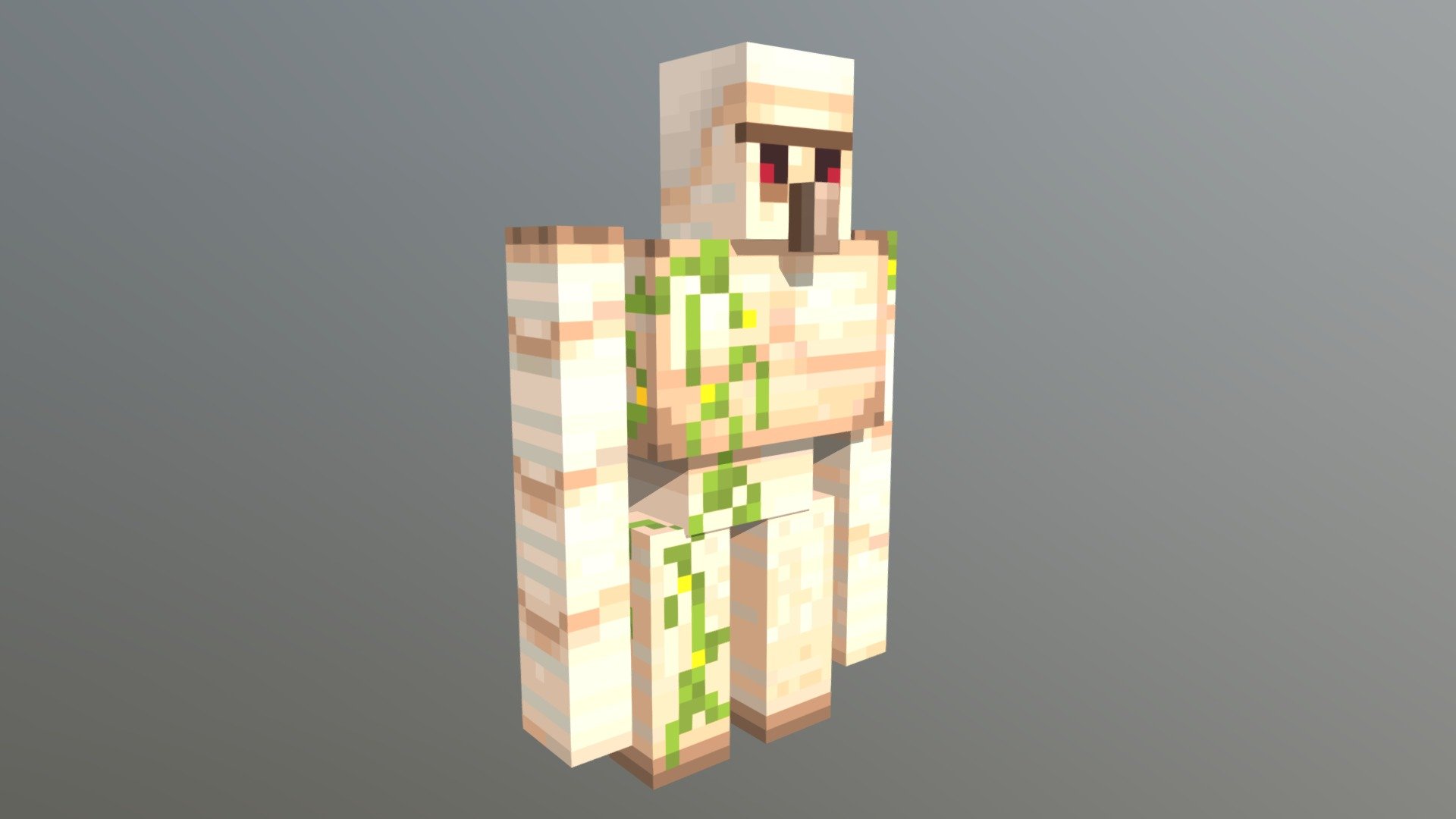 Minecraft Iron Golem Free 3D model by imnamedgamer [a34d28d]