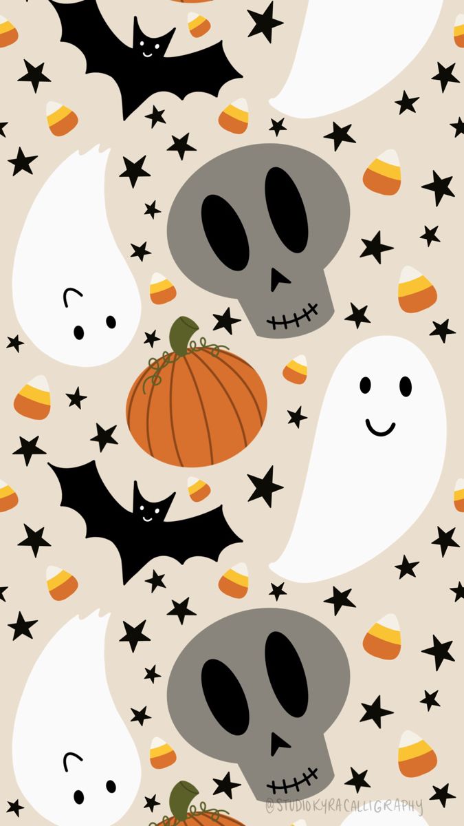 Cute Halloween wallpaper. Halloween illustration, Wallpaper, Cute halloween